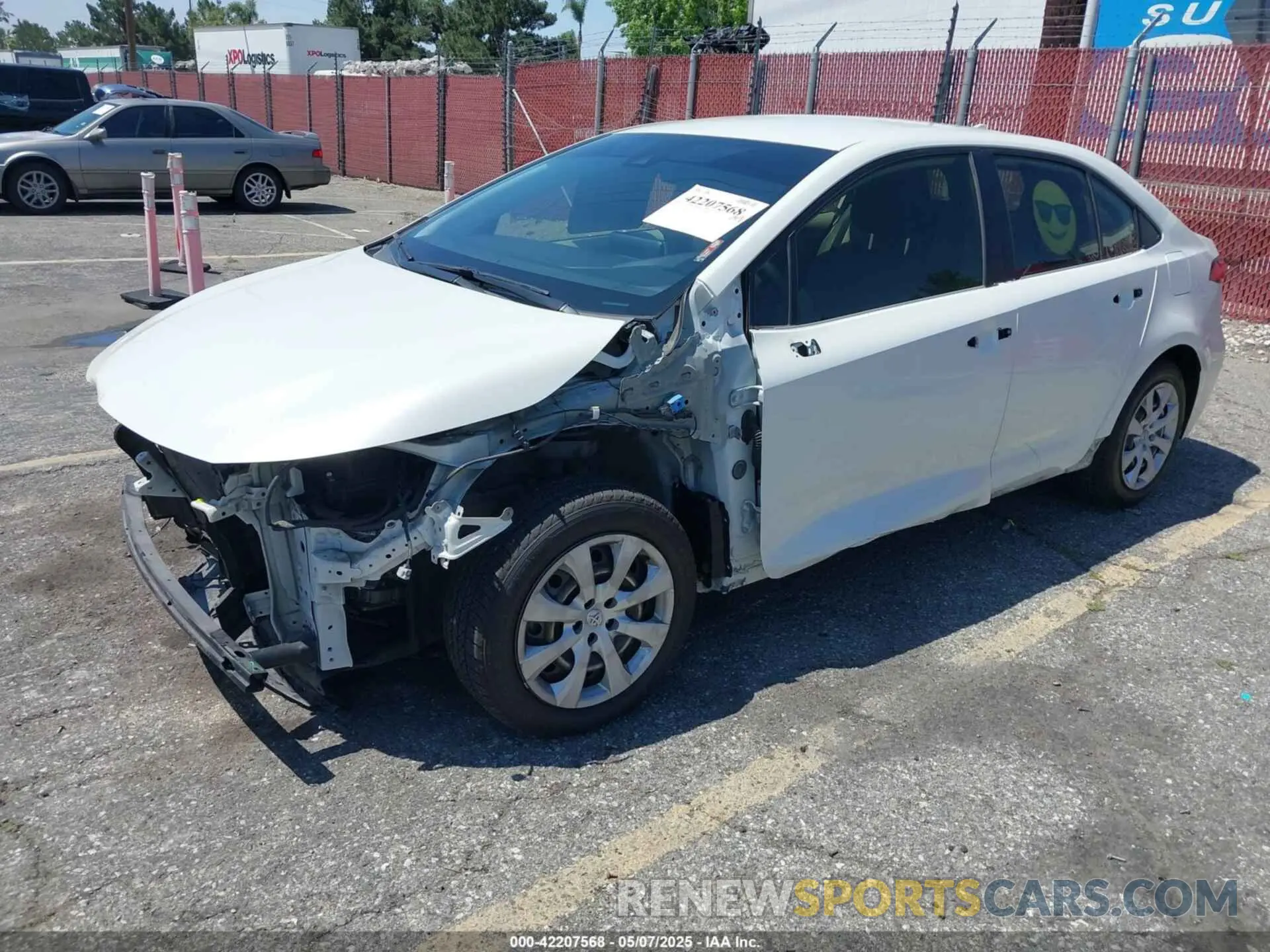 2 Photograph of a damaged car JTDEPRAE8LJ075821 TOYOTA COROLLA 2020