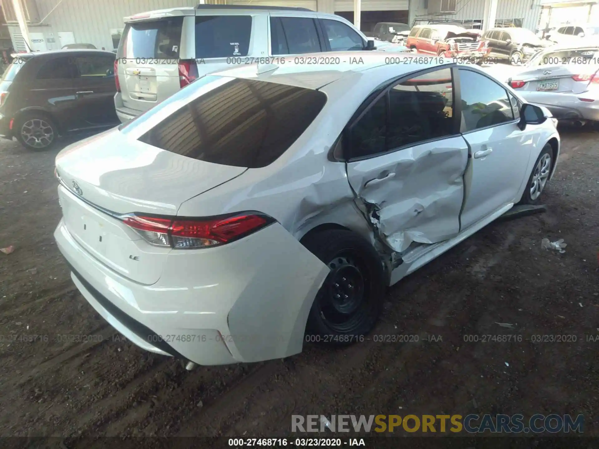 4 Photograph of a damaged car JTDEPRAE8LJ078945 TOYOTA COROLLA 2020