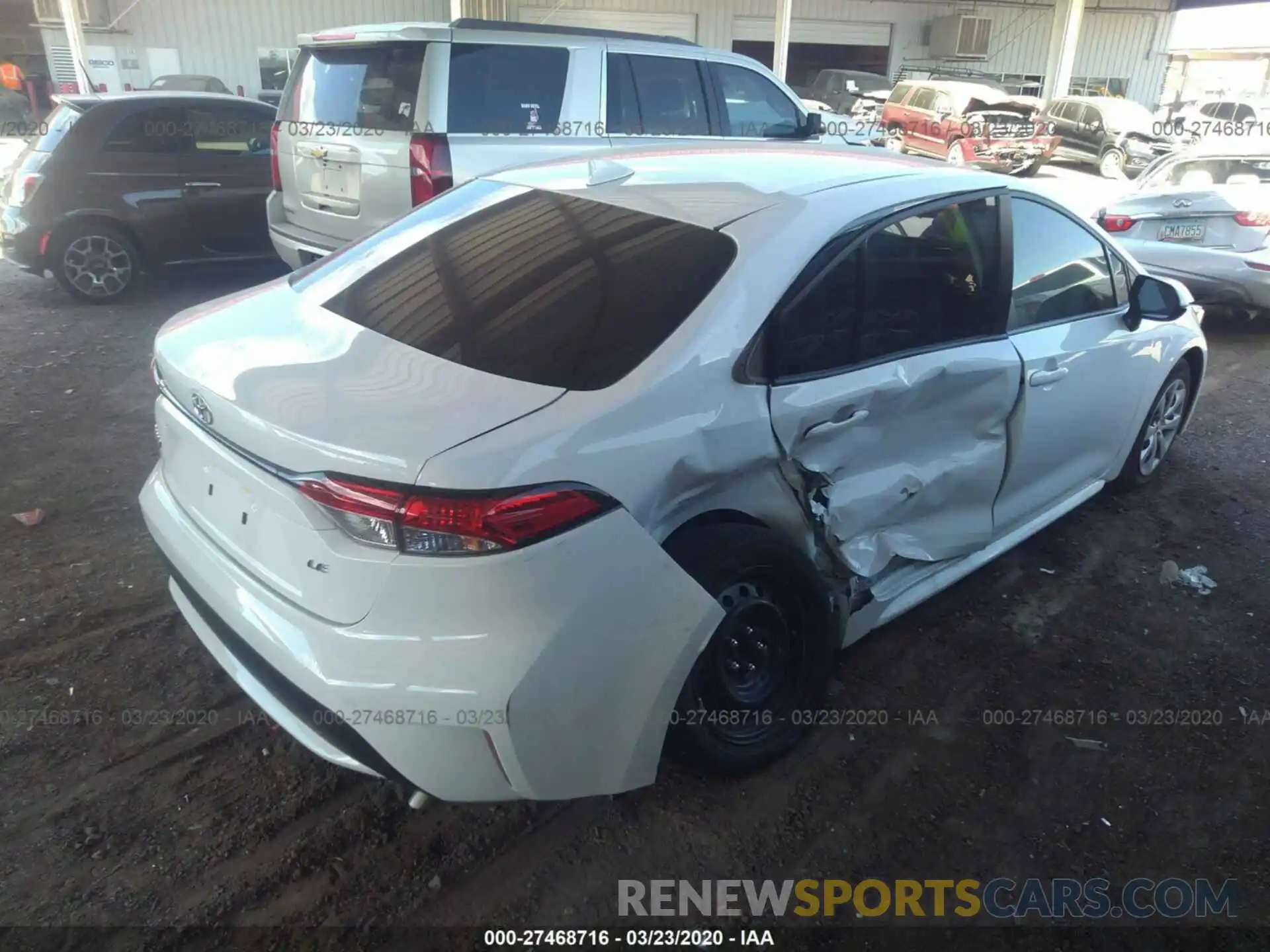 6 Photograph of a damaged car JTDEPRAE8LJ078945 TOYOTA COROLLA 2020