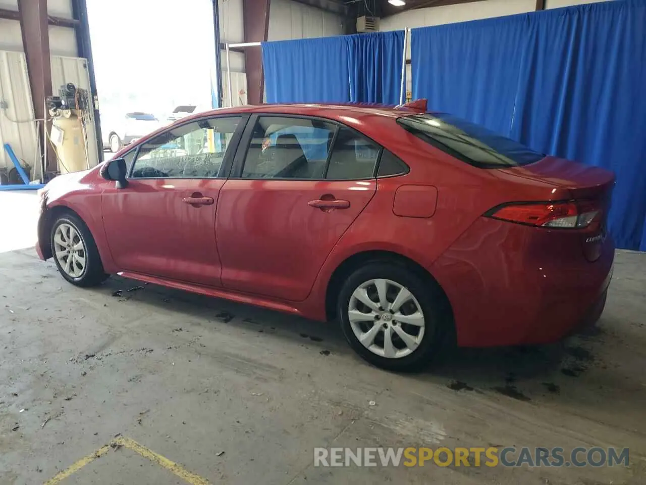 2 Photograph of a damaged car JTDEPRAE8LJ080694 TOYOTA COROLLA 2020
