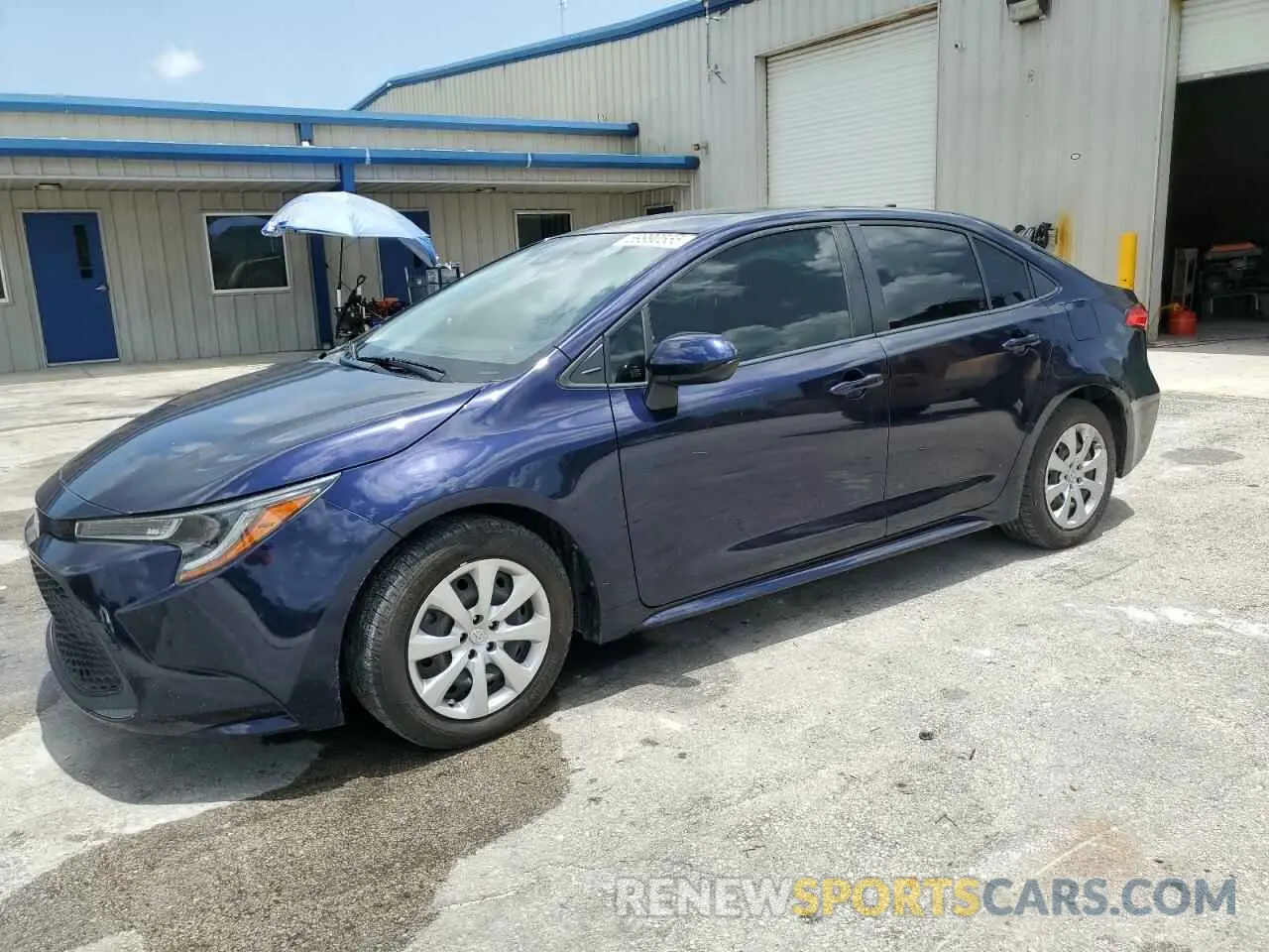 1 Photograph of a damaged car JTDEPRAE8LJ083630 TOYOTA COROLLA 2020