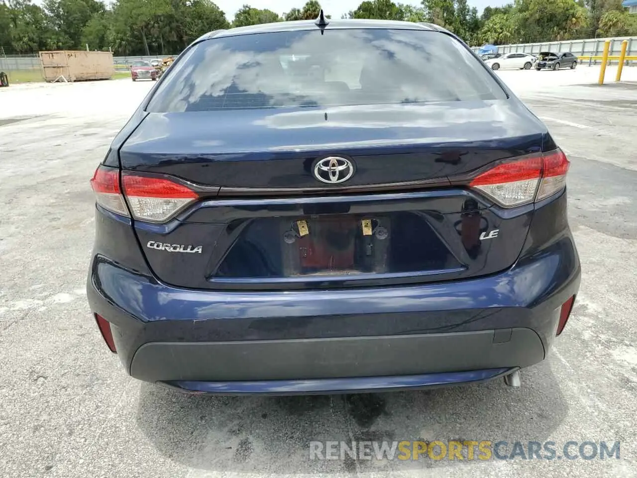 6 Photograph of a damaged car JTDEPRAE8LJ083630 TOYOTA COROLLA 2020