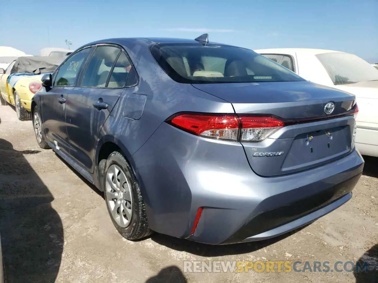 3 Photograph of a damaged car JTDEPRAE8LJ083949 TOYOTA COROLLA 2020
