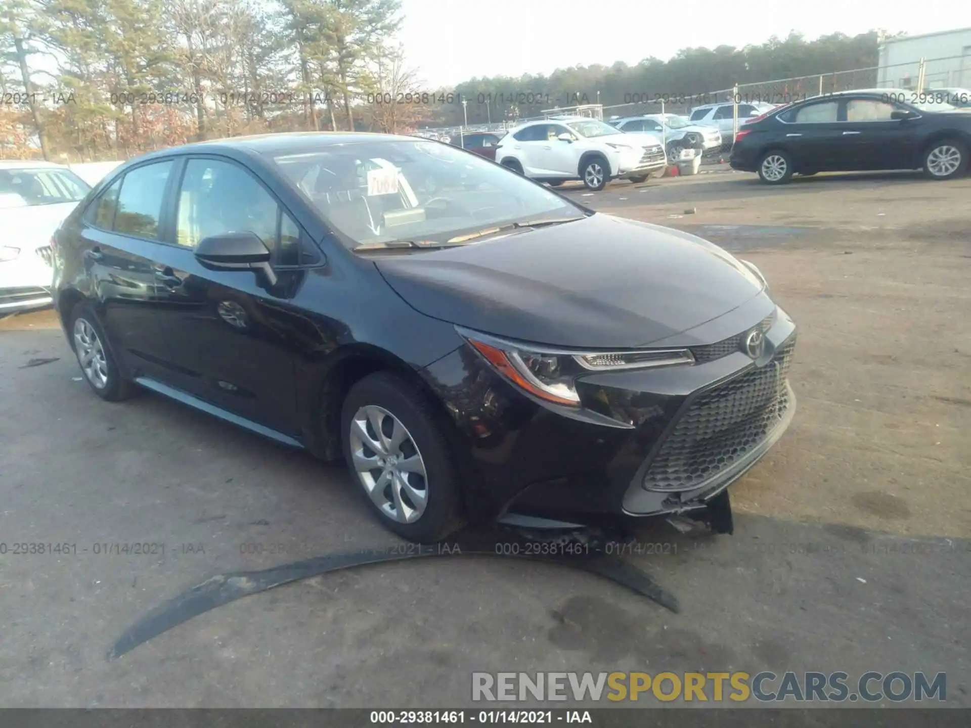 1 Photograph of a damaged car JTDEPRAE8LJ087869 TOYOTA COROLLA 2020