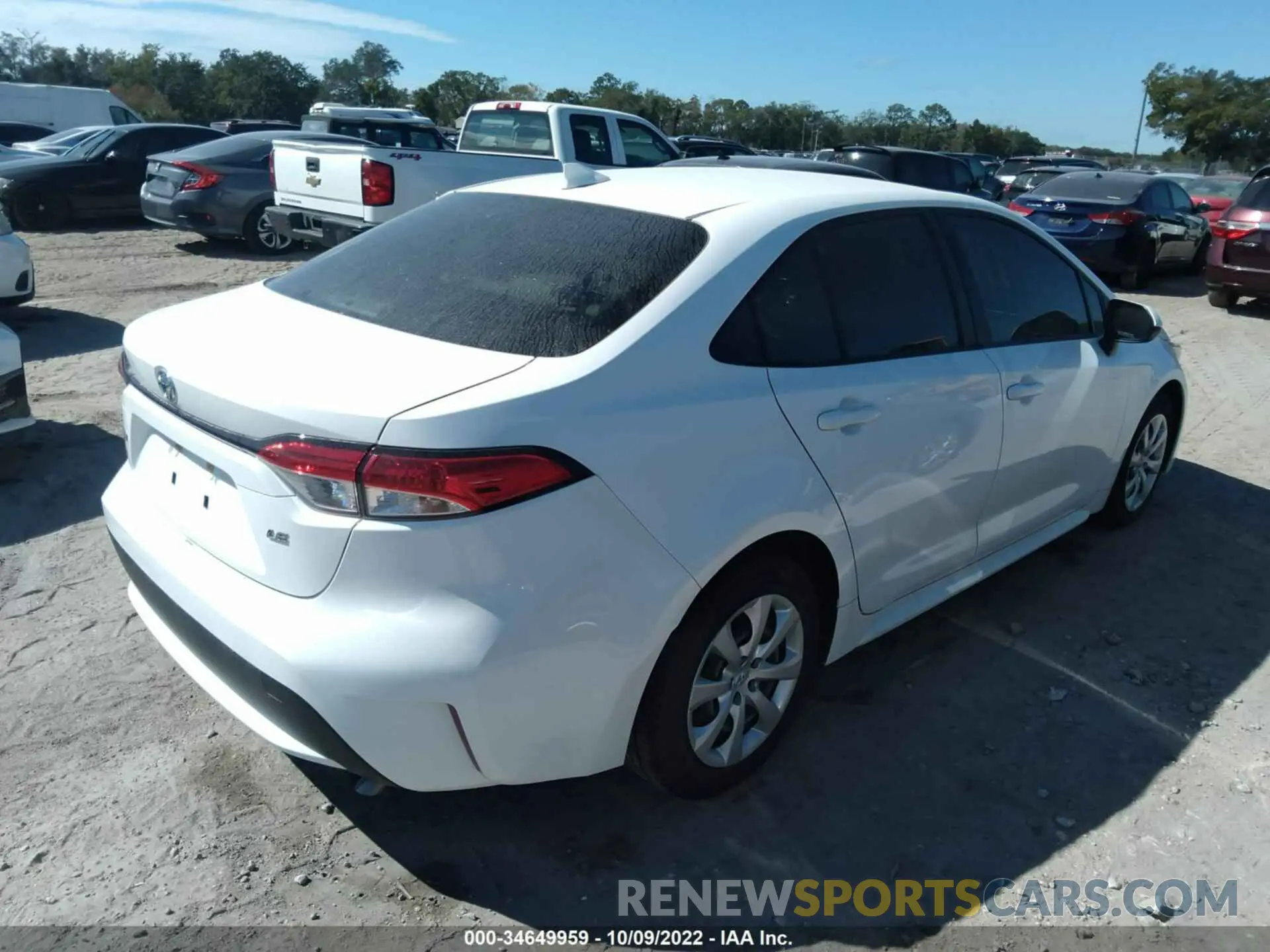 4 Photograph of a damaged car JTDEPRAE8LJ089055 TOYOTA COROLLA 2020
