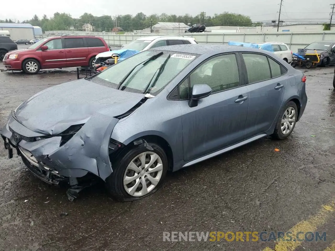 1 Photograph of a damaged car JTDEPRAE8LJ092019 TOYOTA COROLLA 2020
