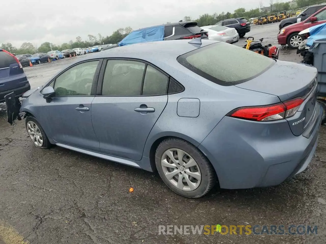 2 Photograph of a damaged car JTDEPRAE8LJ092019 TOYOTA COROLLA 2020