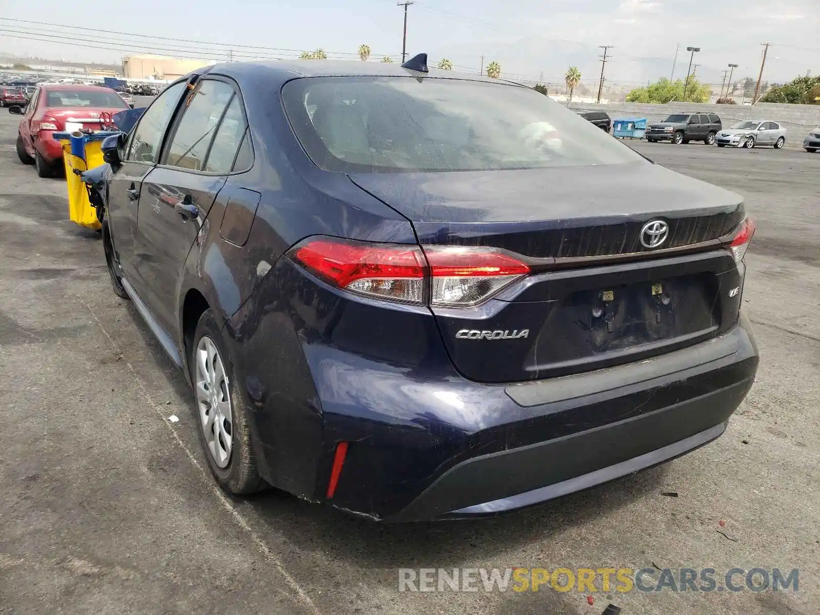 3 Photograph of a damaged car JTDEPRAE8LJ093025 TOYOTA COROLLA 2020