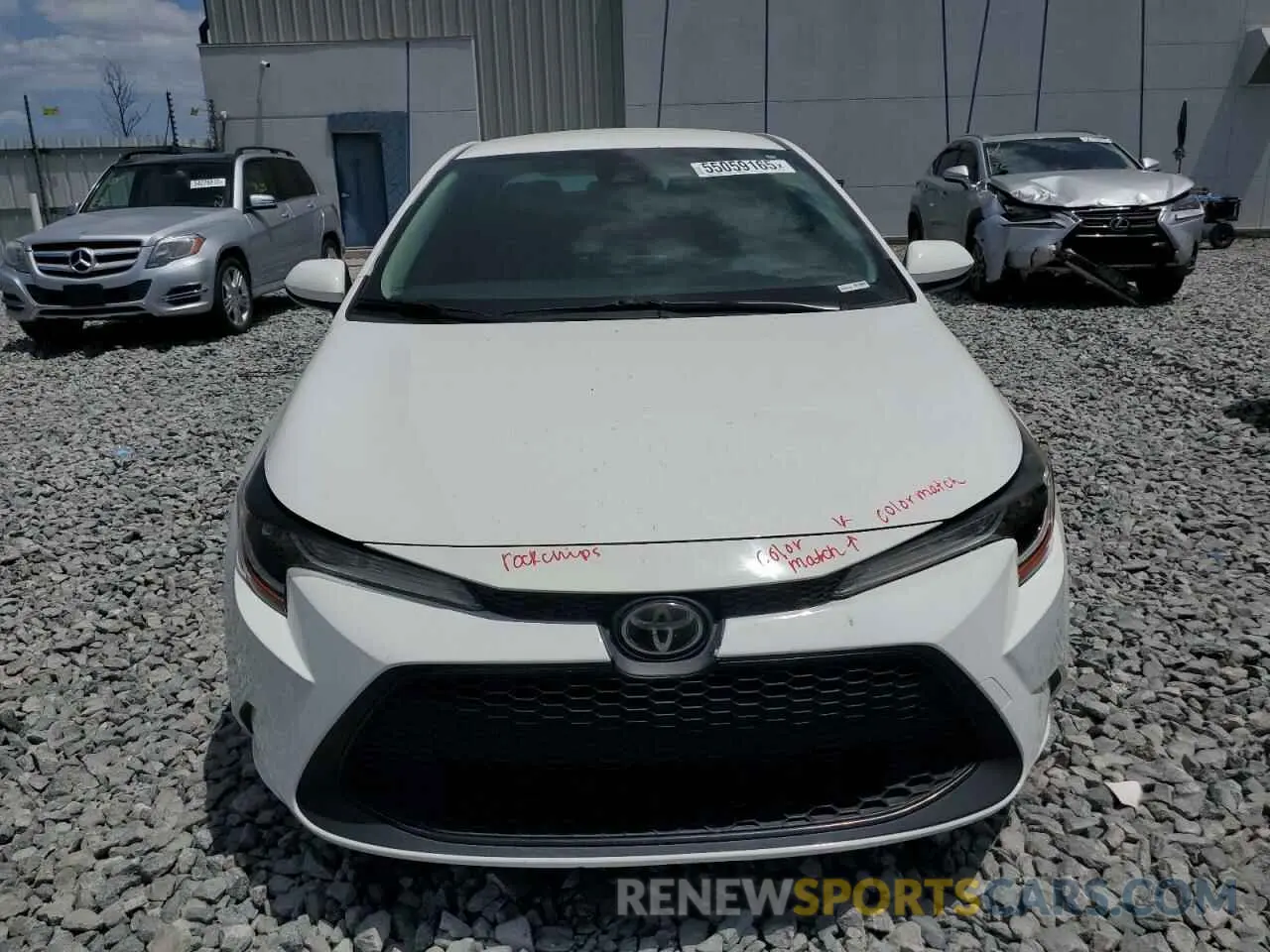 5 Photograph of a damaged car JTDEPRAE8LJ101253 TOYOTA COROLLA 2020
