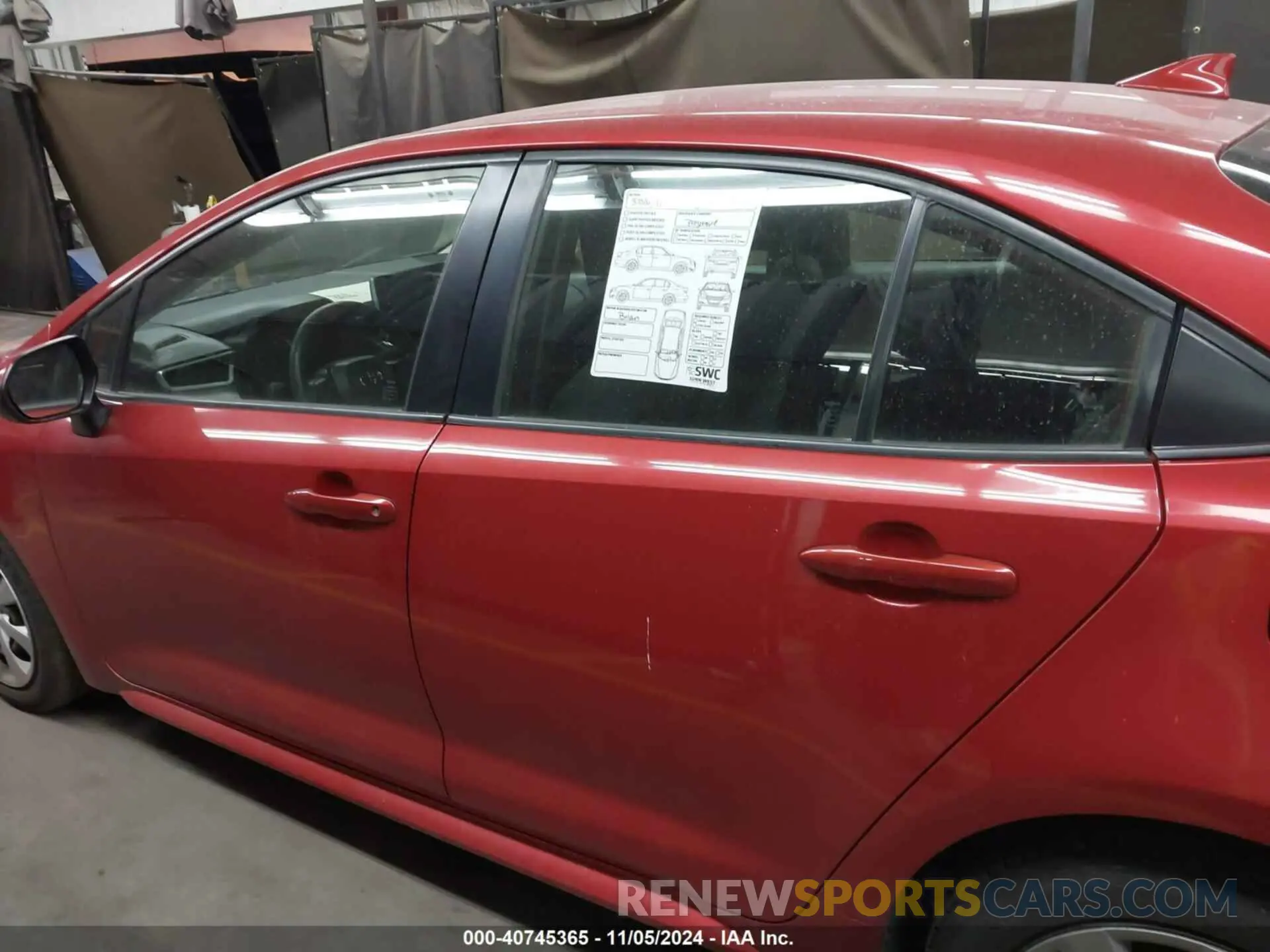 15 Photograph of a damaged car JTDEPRAE8LJ102077 TOYOTA COROLLA 2020