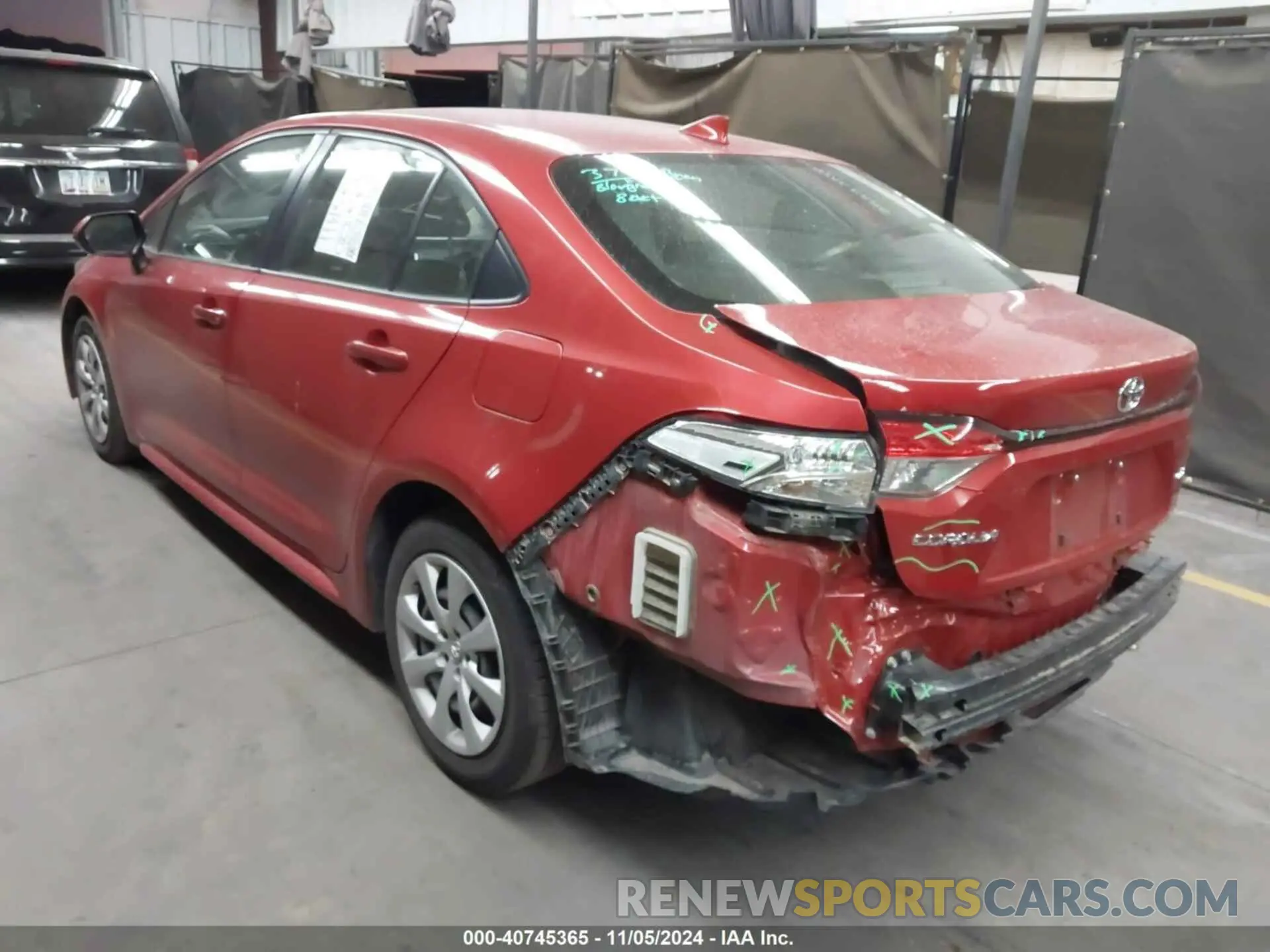 3 Photograph of a damaged car JTDEPRAE8LJ102077 TOYOTA COROLLA 2020