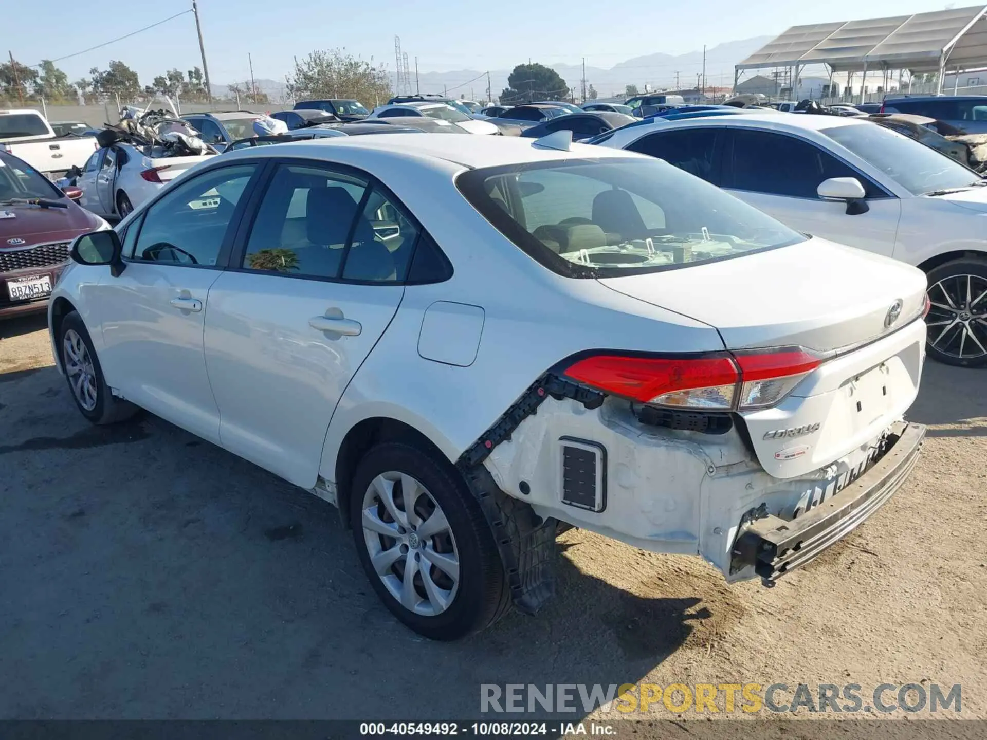 3 Photograph of a damaged car JTDEPRAE8LJ103035 TOYOTA COROLLA 2020
