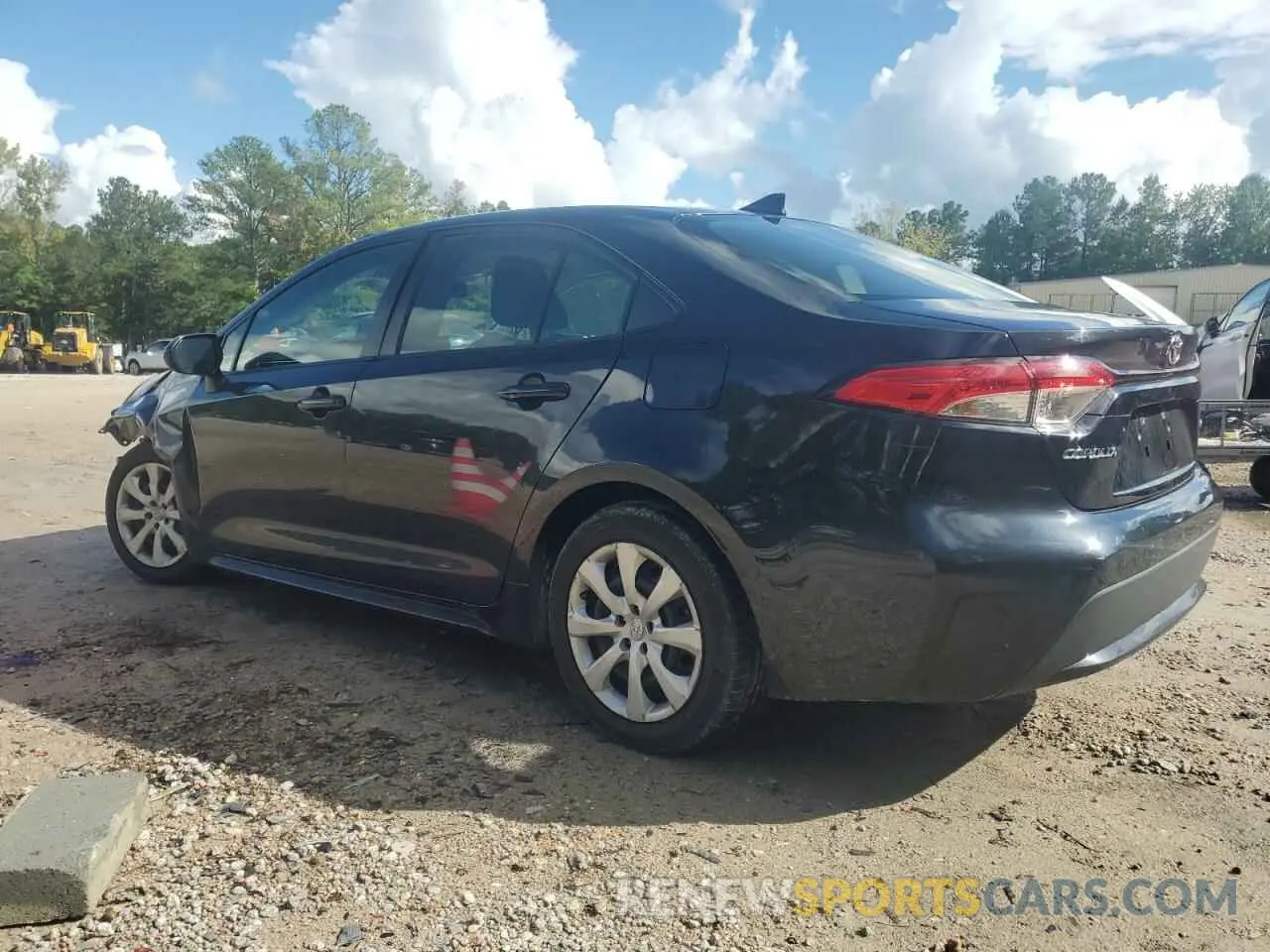 2 Photograph of a damaged car JTDEPRAE8LJ103410 TOYOTA COROLLA 2020