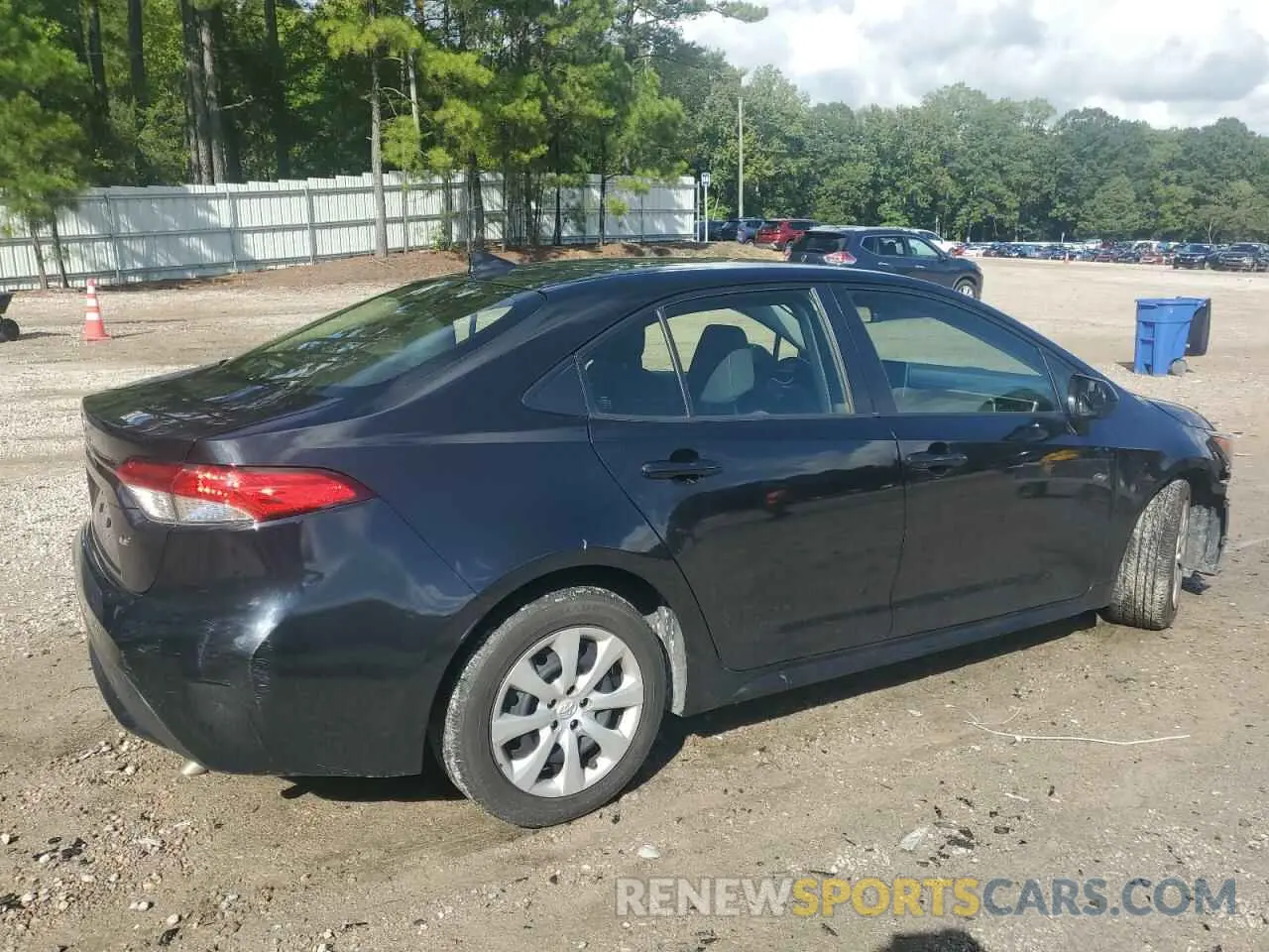 3 Photograph of a damaged car JTDEPRAE8LJ103410 TOYOTA COROLLA 2020