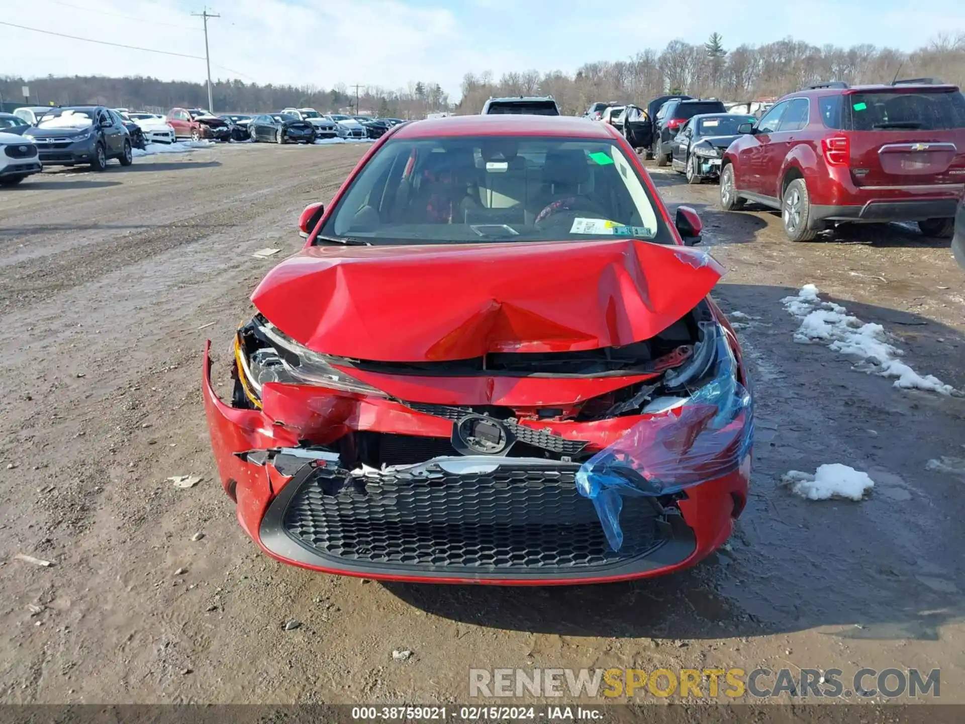 12 Photograph of a damaged car JTDEPRAE8LJ103746 TOYOTA COROLLA 2020