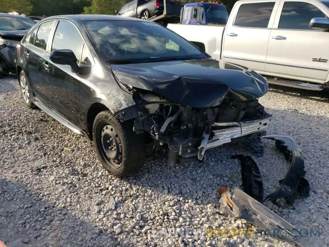 1 Photograph of a damaged car JTDEPRAE8LJ104945 TOYOTA COROLLA 2020