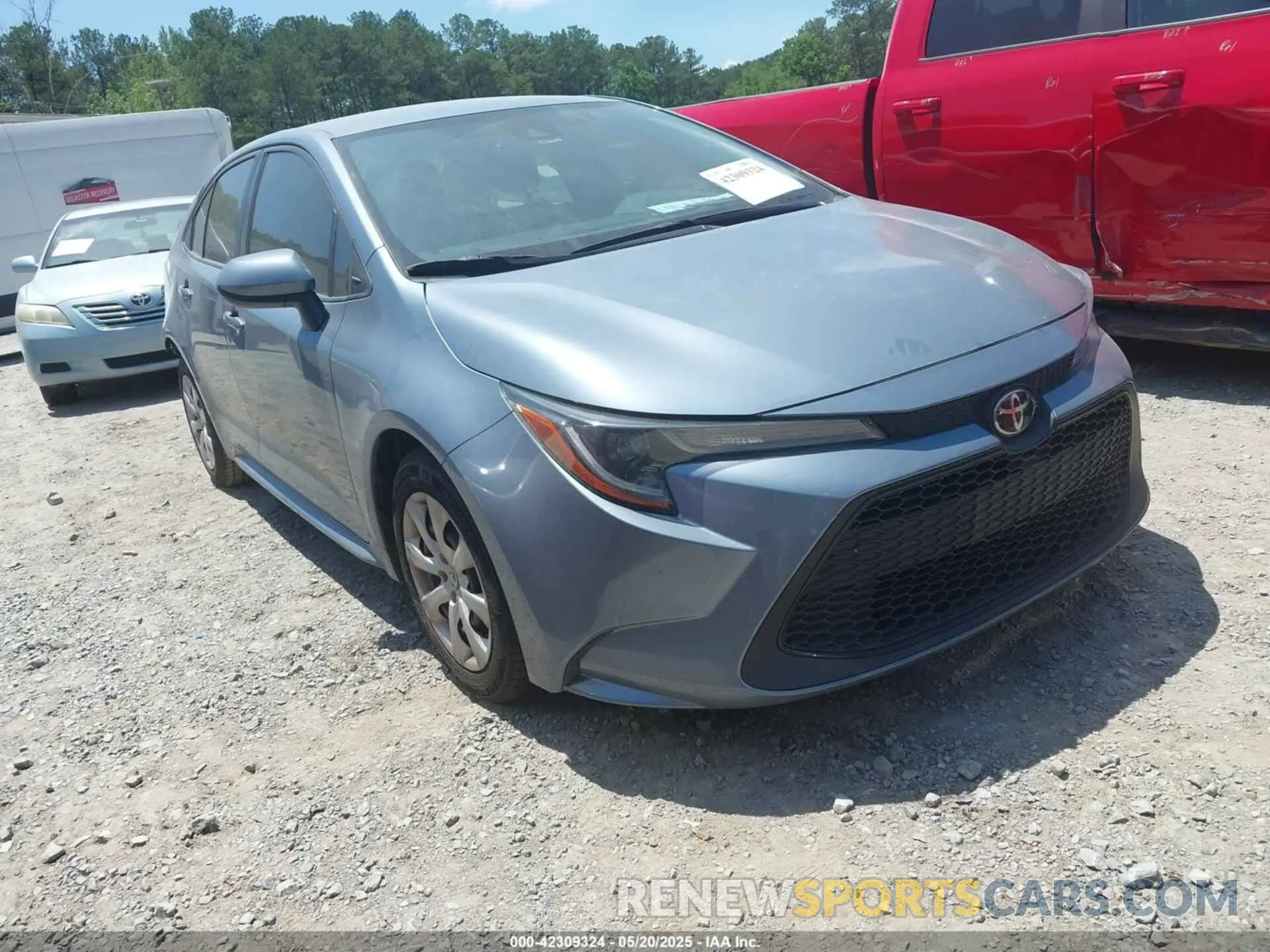 1 Photograph of a damaged car JTDEPRAE8LJ105867 TOYOTA COROLLA 2020