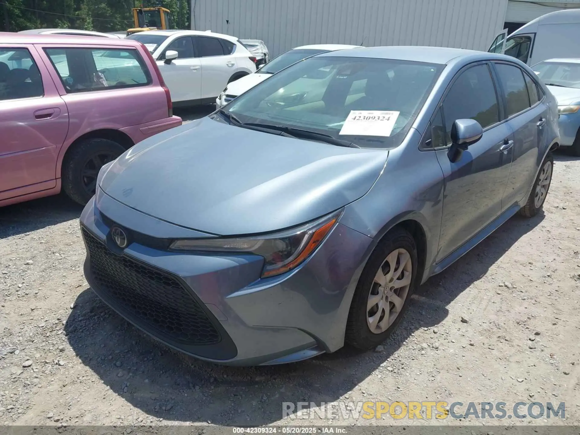 2 Photograph of a damaged car JTDEPRAE8LJ105867 TOYOTA COROLLA 2020
