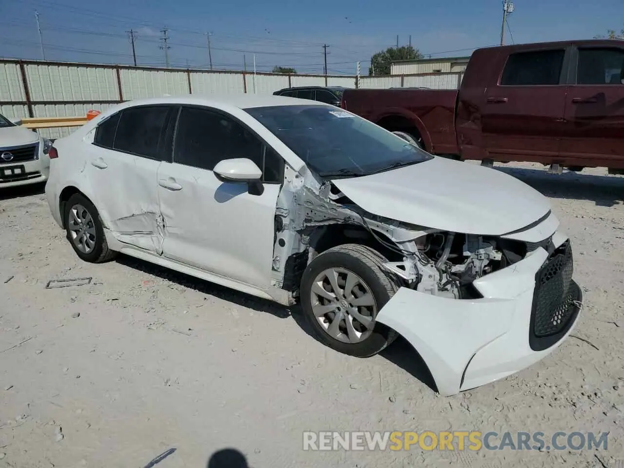 4 Photograph of a damaged car JTDEPRAE8LJ106033 TOYOTA COROLLA 2020