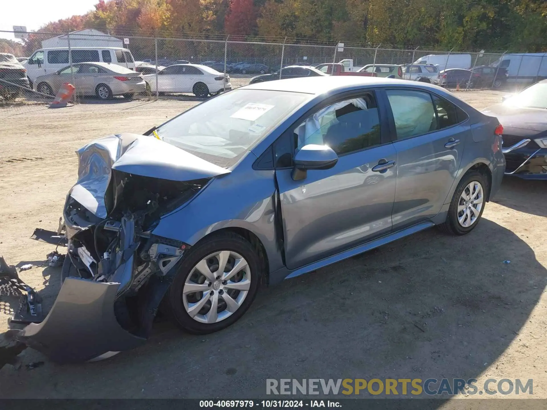 2 Photograph of a damaged car JTDEPRAE8LJ106744 TOYOTA COROLLA 2020