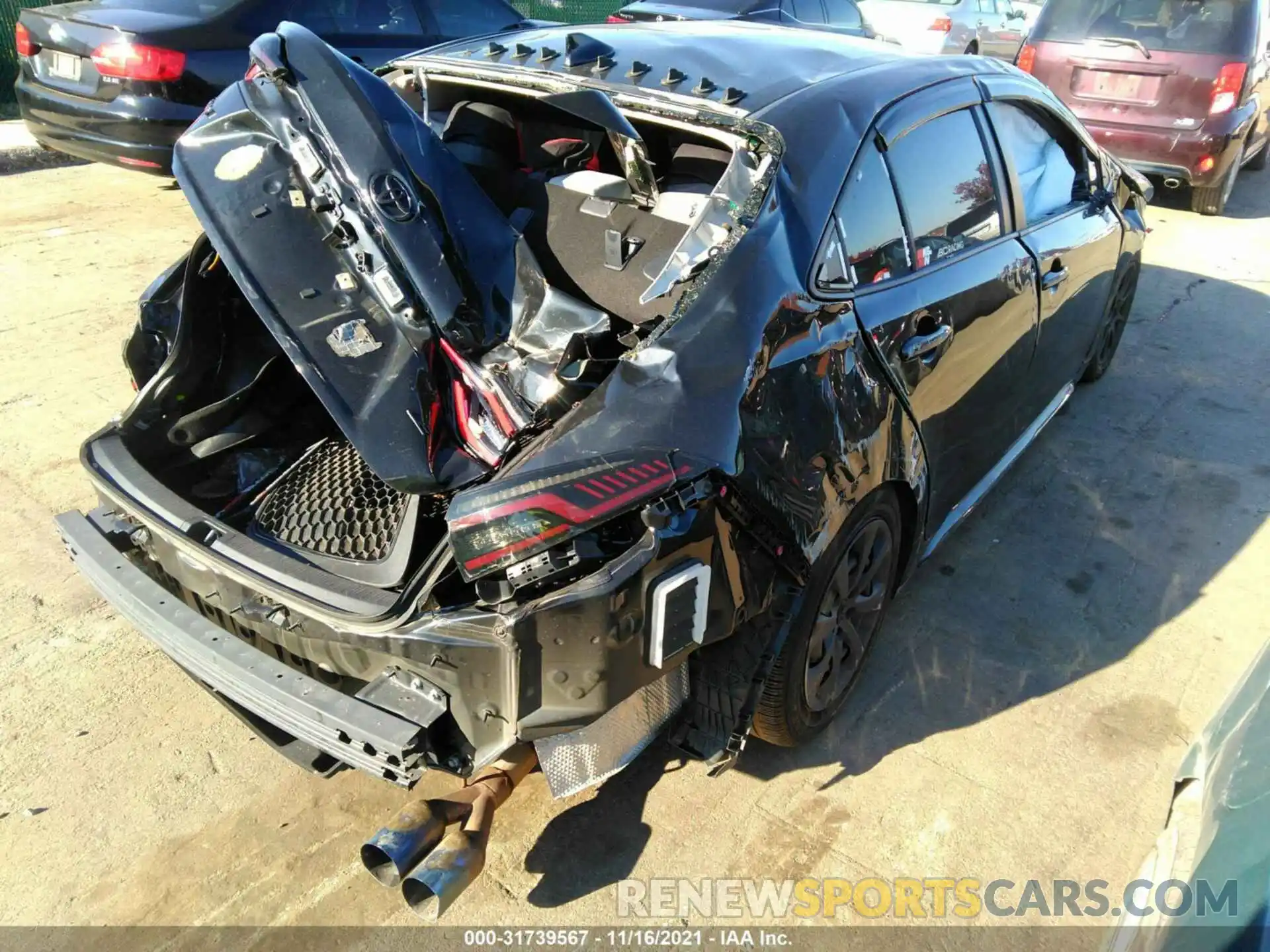 4 Photograph of a damaged car JTDEPRAE8LJ113211 TOYOTA COROLLA 2020