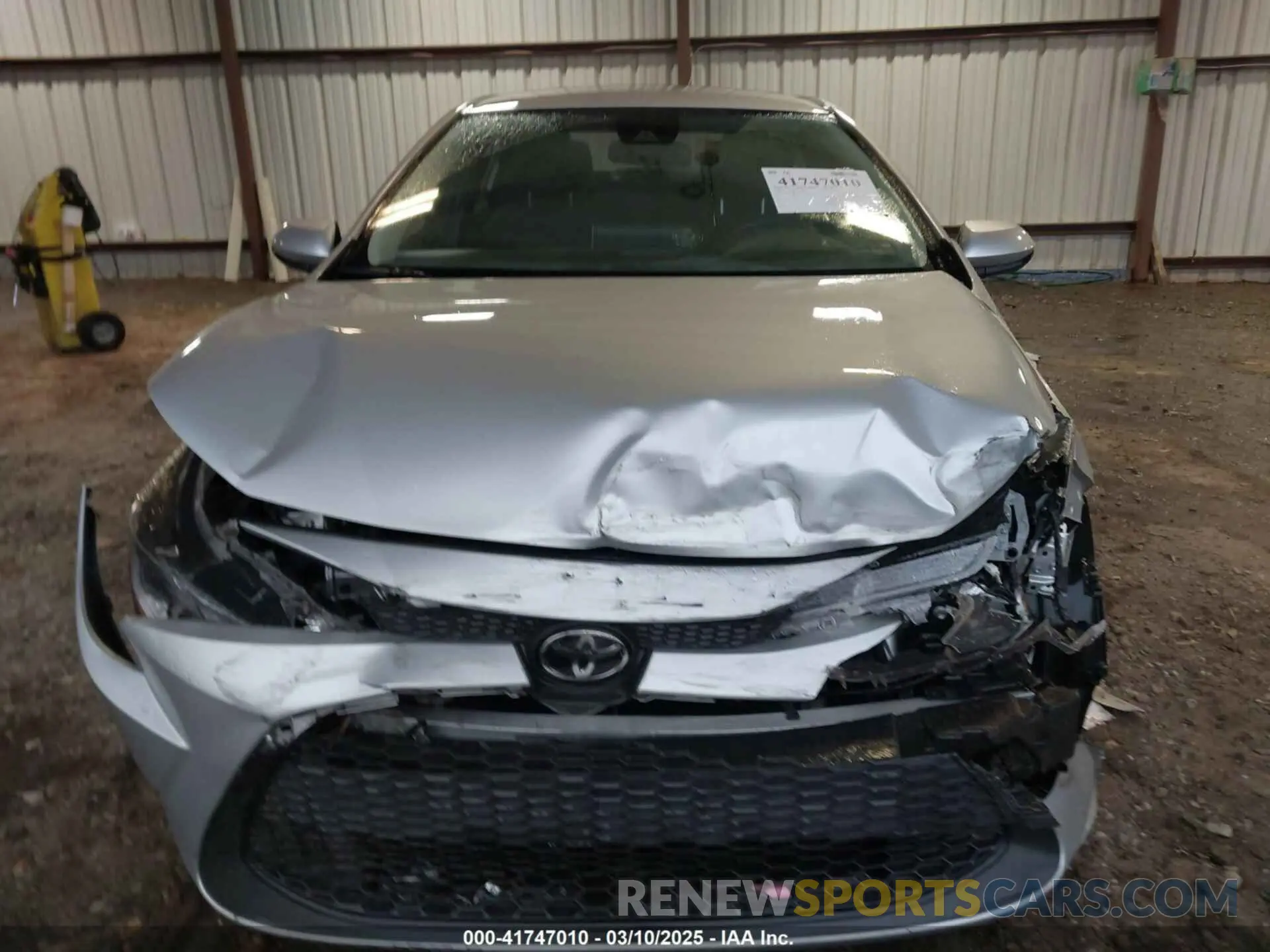 12 Photograph of a damaged car JTDEPRAE8LJ113550 TOYOTA COROLLA 2020