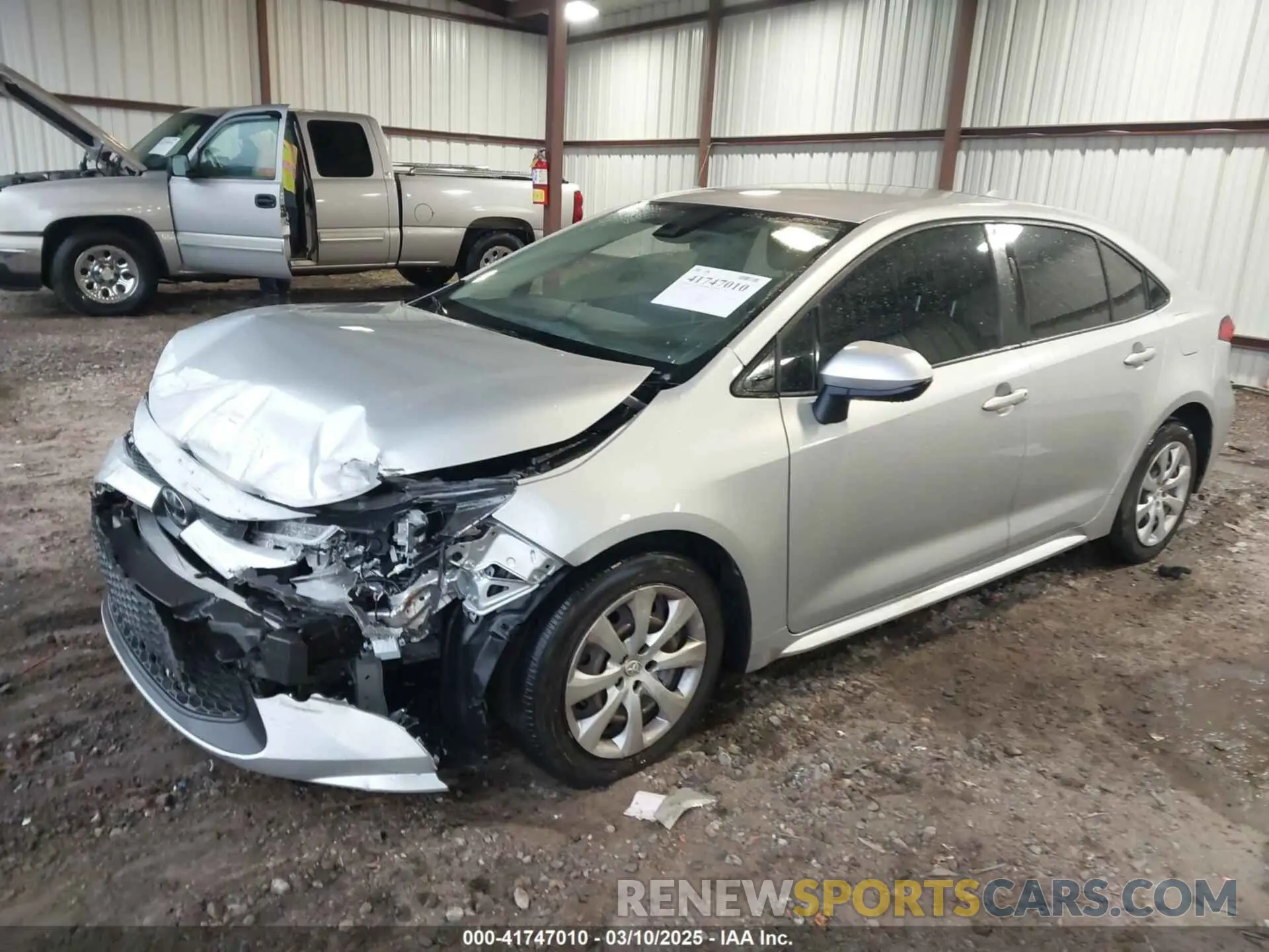 2 Photograph of a damaged car JTDEPRAE8LJ113550 TOYOTA COROLLA 2020