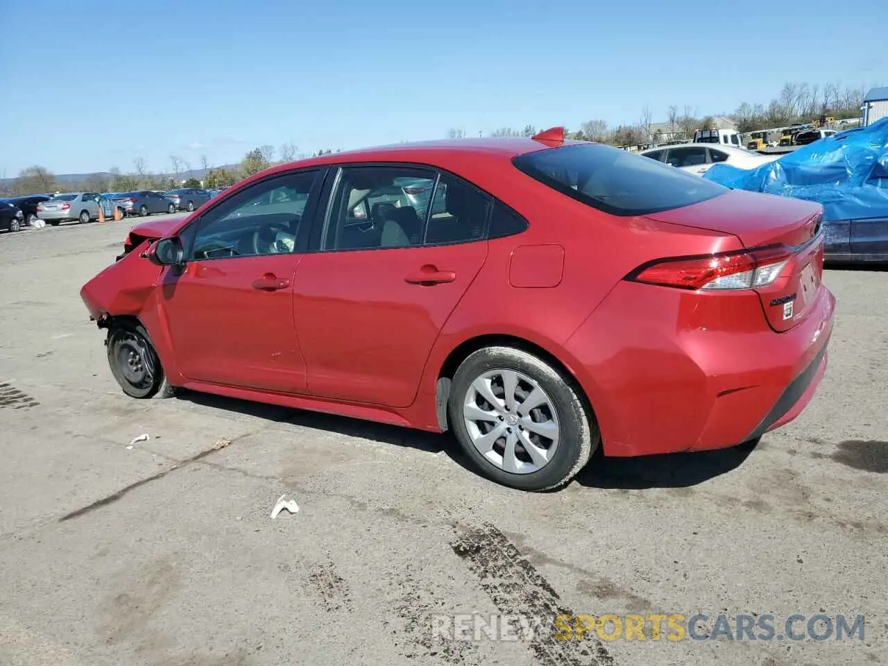 2 Photograph of a damaged car JTDEPRAE8LJ115430 TOYOTA COROLLA 2020