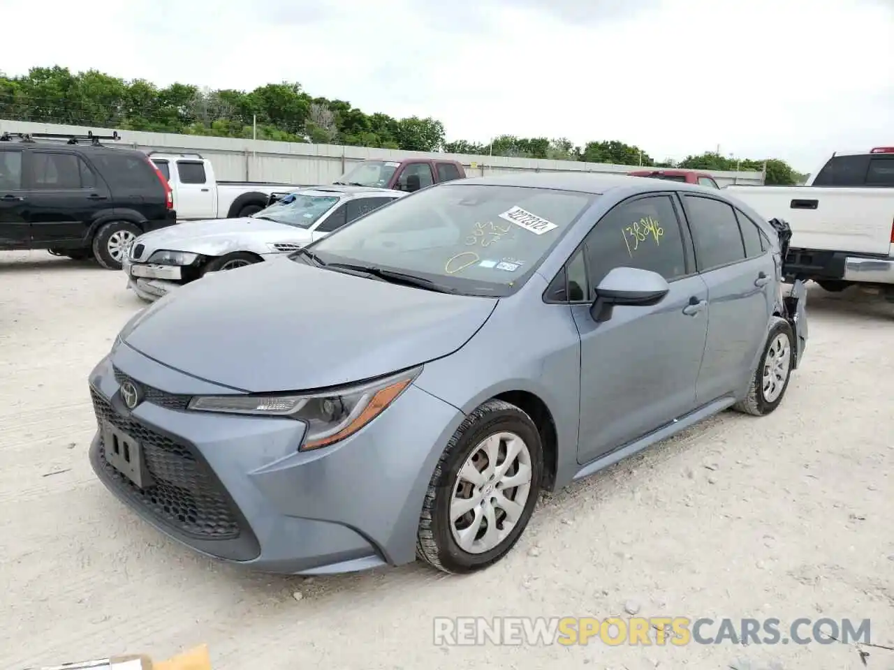 2 Photograph of a damaged car JTDEPRAE9LJ003512 TOYOTA COROLLA 2020