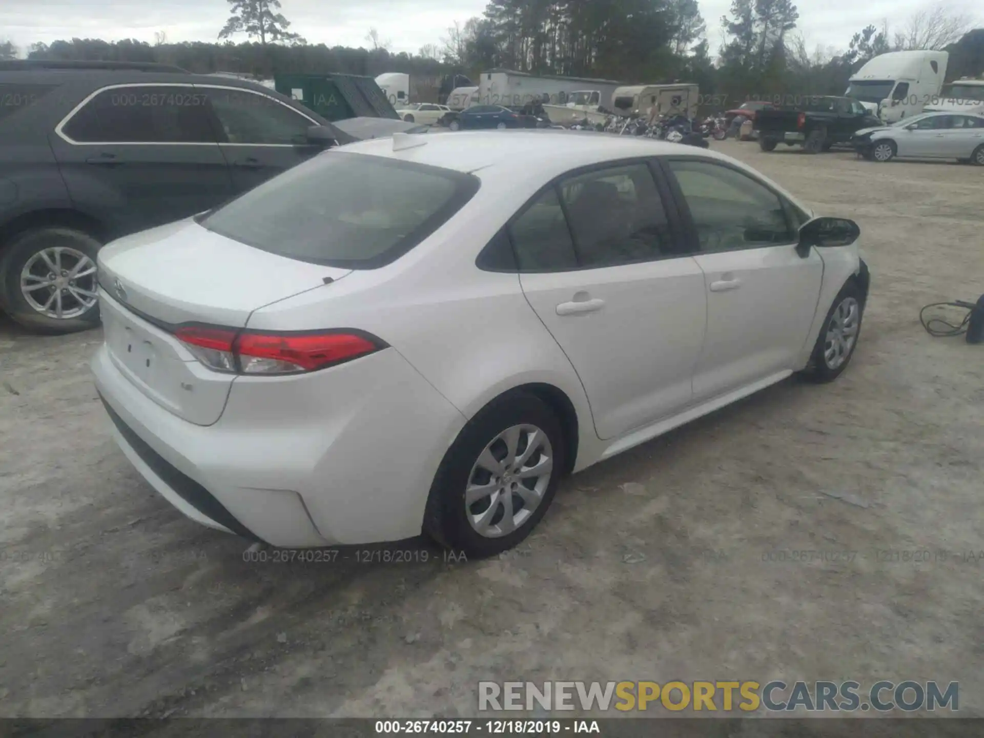 4 Photograph of a damaged car JTDEPRAE9LJ007432 TOYOTA COROLLA 2020