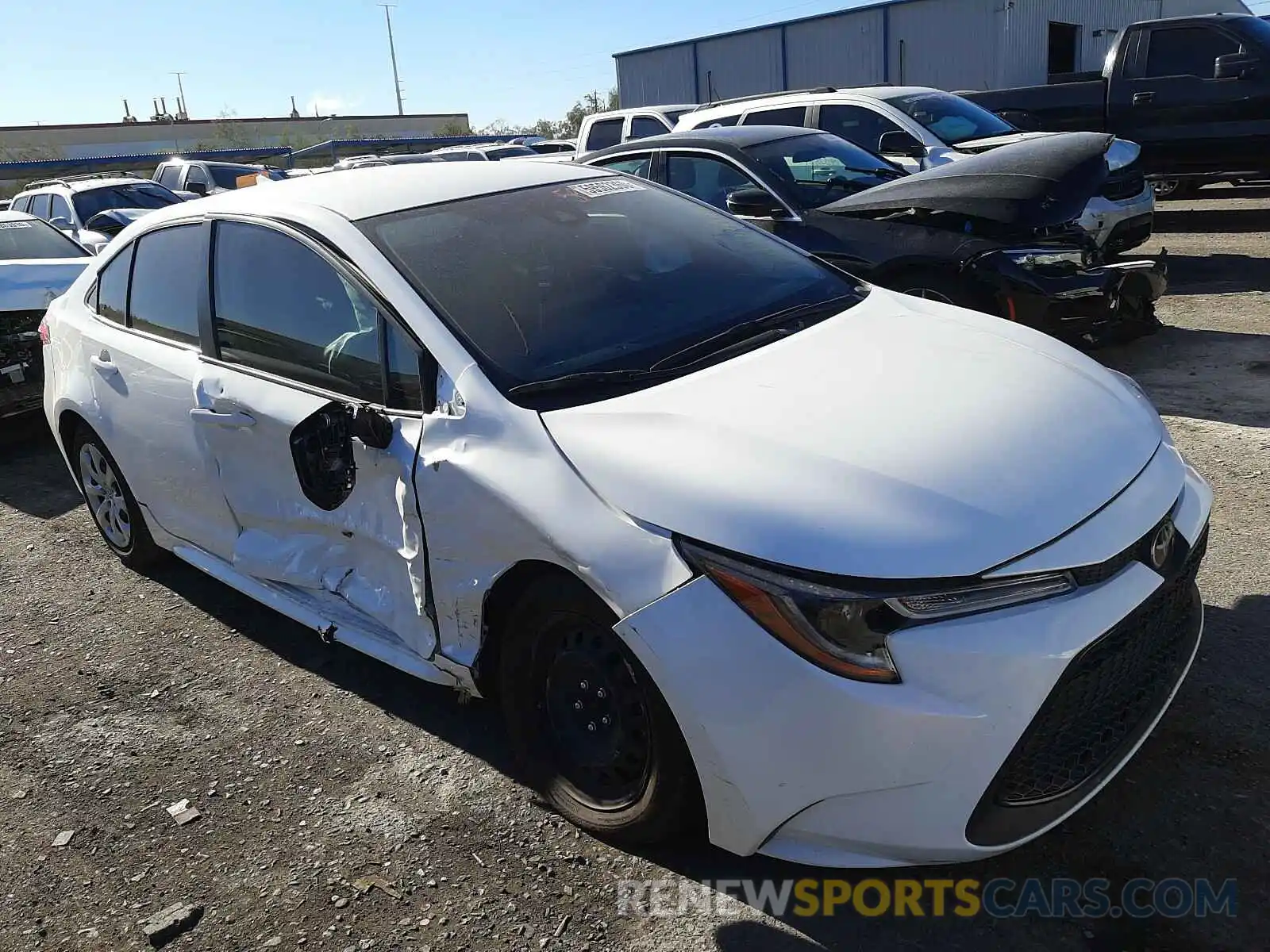 1 Photograph of a damaged car JTDEPRAE9LJ007494 TOYOTA COROLLA 2020