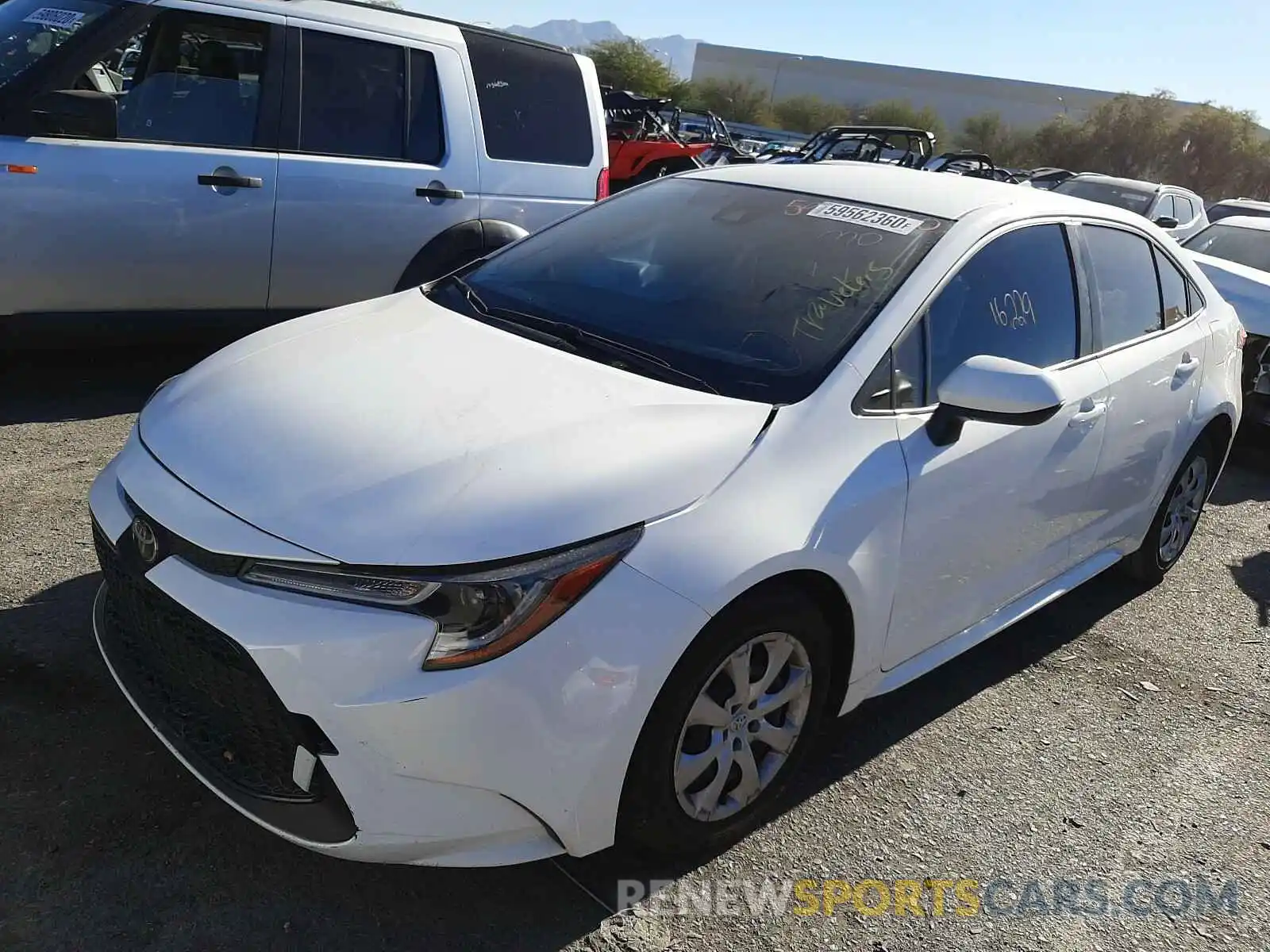 2 Photograph of a damaged car JTDEPRAE9LJ007494 TOYOTA COROLLA 2020