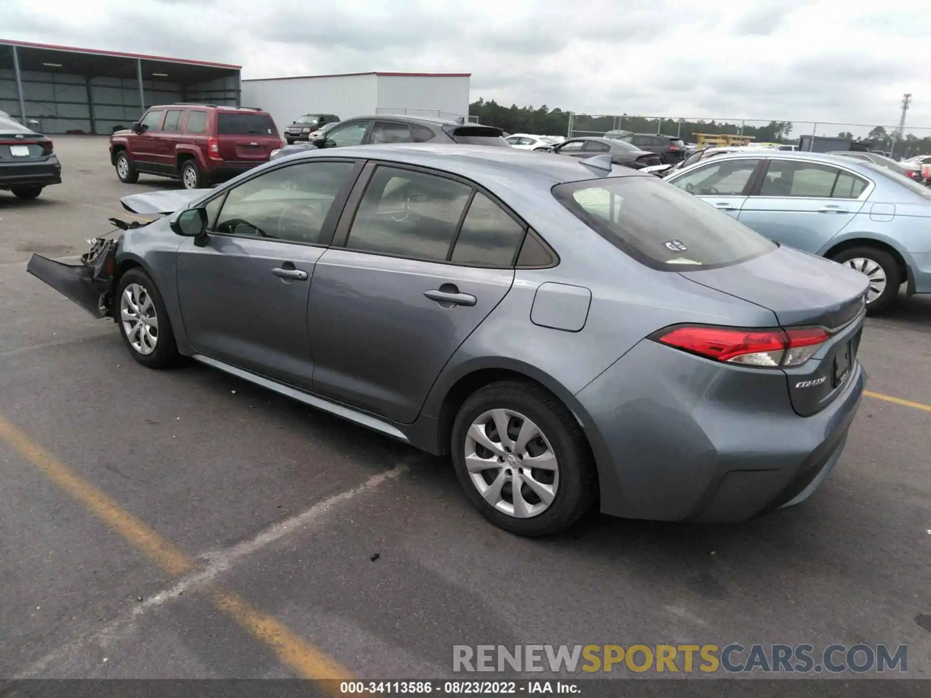 3 Photograph of a damaged car JTDEPRAE9LJ007916 TOYOTA COROLLA 2020