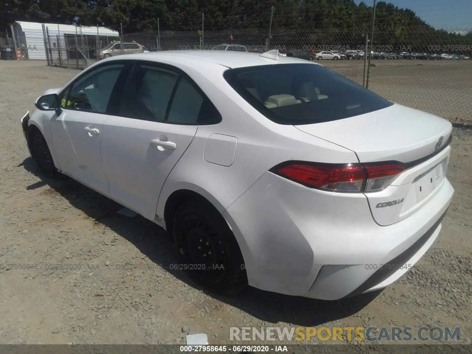 3 Photograph of a damaged car JTDEPRAE9LJ011822 TOYOTA COROLLA 2020