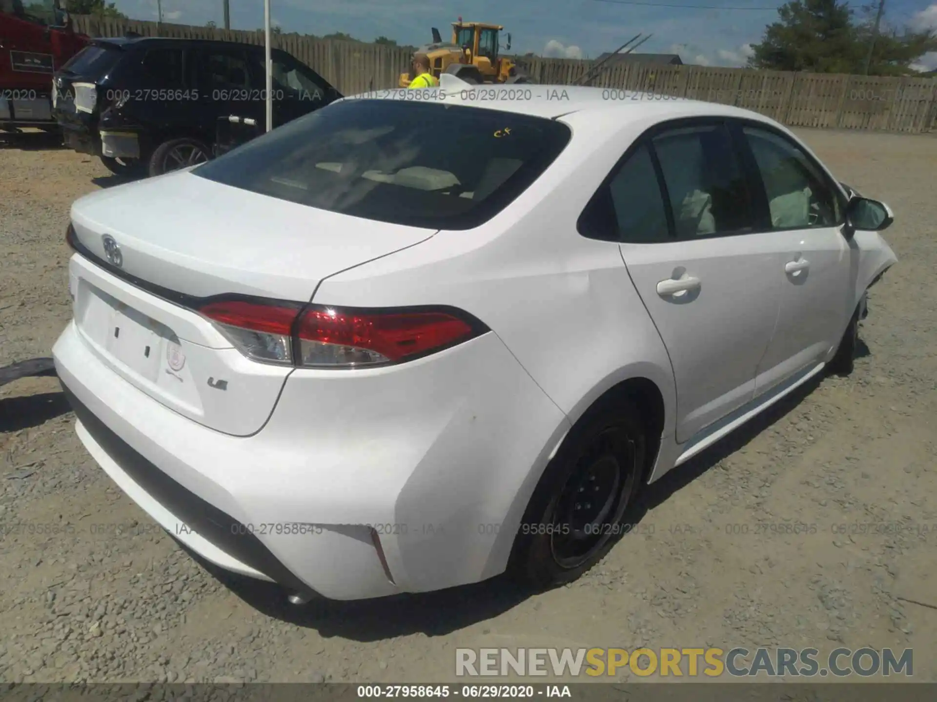 4 Photograph of a damaged car JTDEPRAE9LJ011822 TOYOTA COROLLA 2020