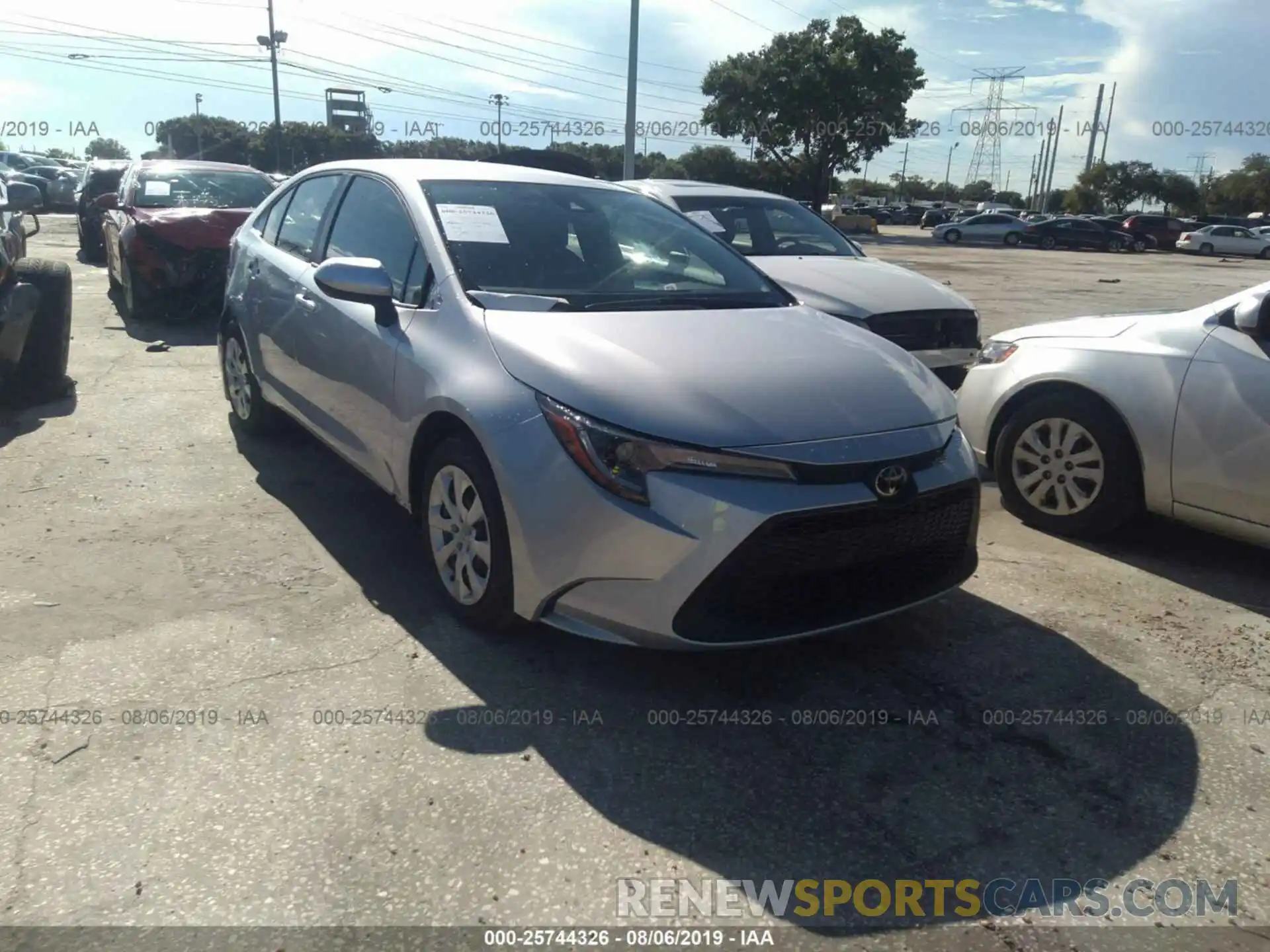 1 Photograph of a damaged car JTDEPRAE9LJ012386 TOYOTA COROLLA 2020