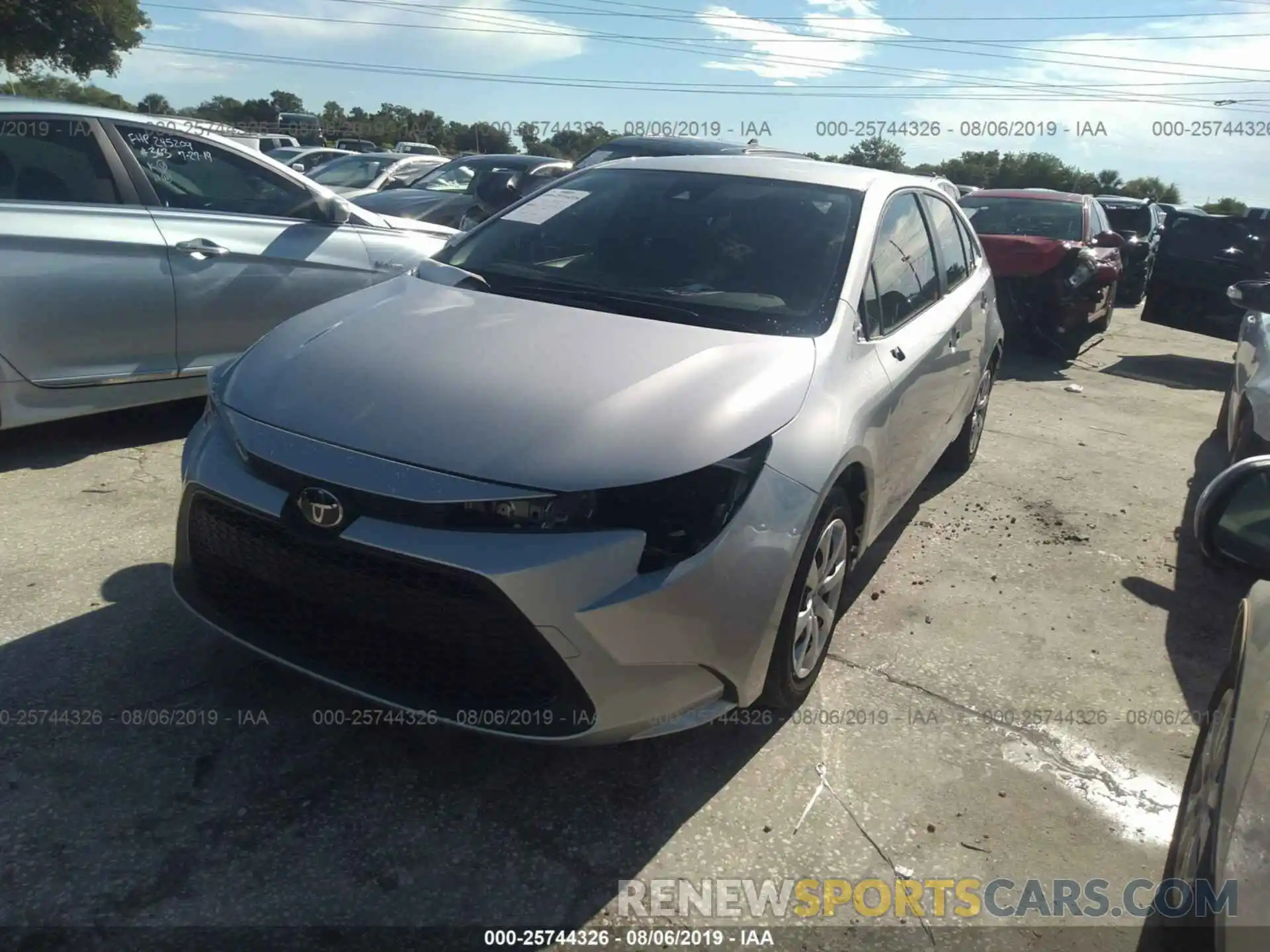 2 Photograph of a damaged car JTDEPRAE9LJ012386 TOYOTA COROLLA 2020