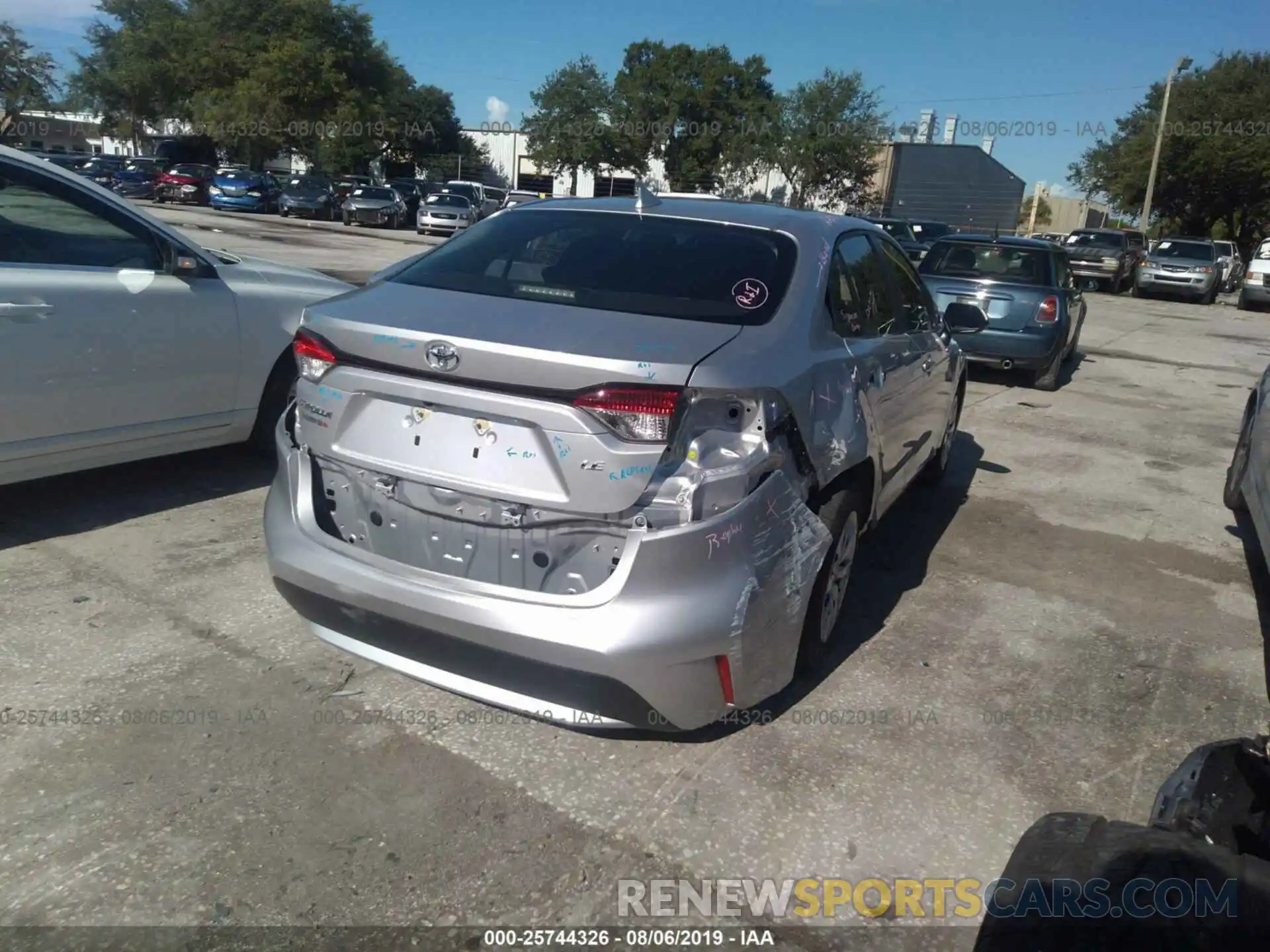 4 Photograph of a damaged car JTDEPRAE9LJ012386 TOYOTA COROLLA 2020