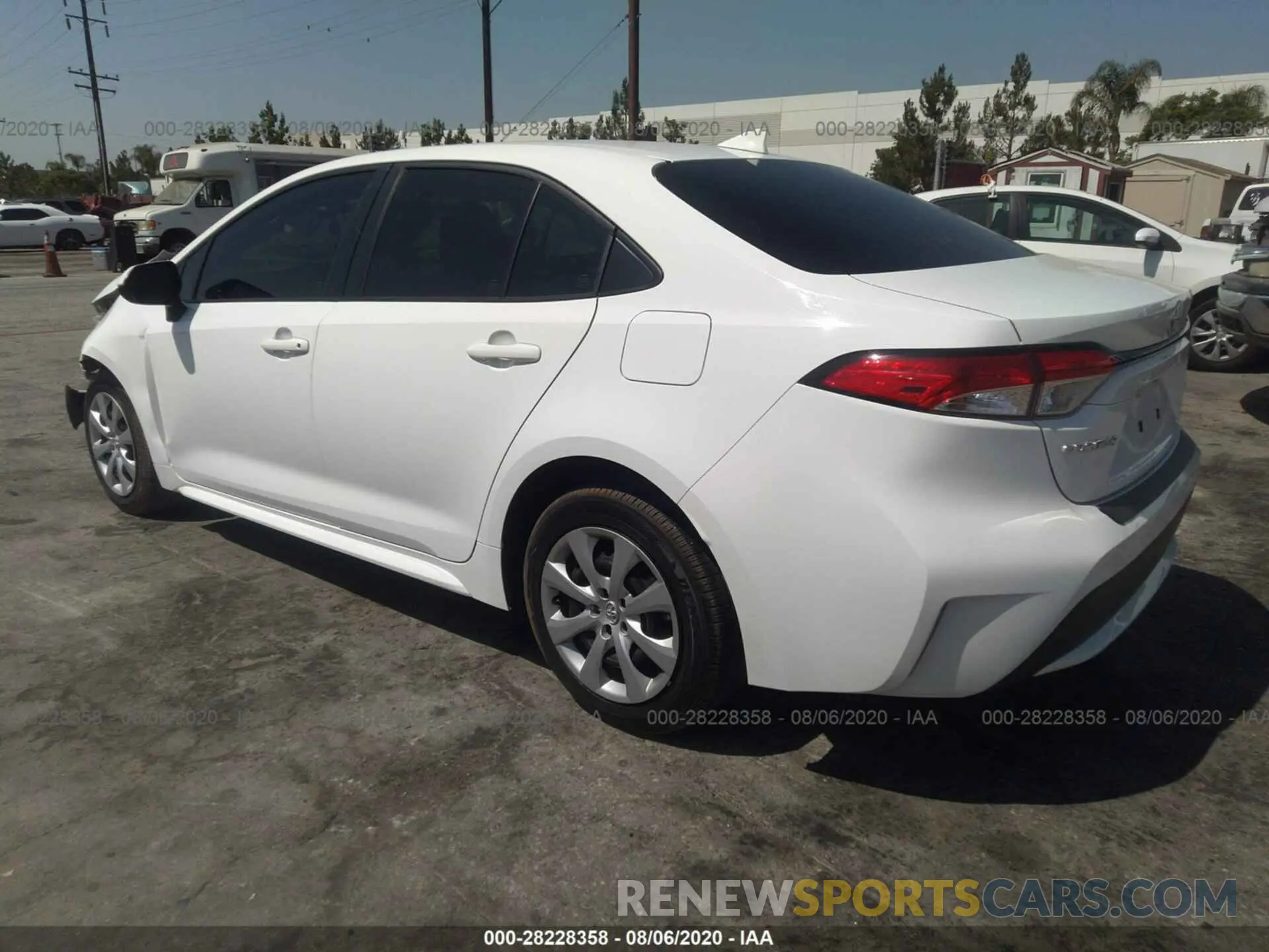3 Photograph of a damaged car JTDEPRAE9LJ014820 TOYOTA COROLLA 2020