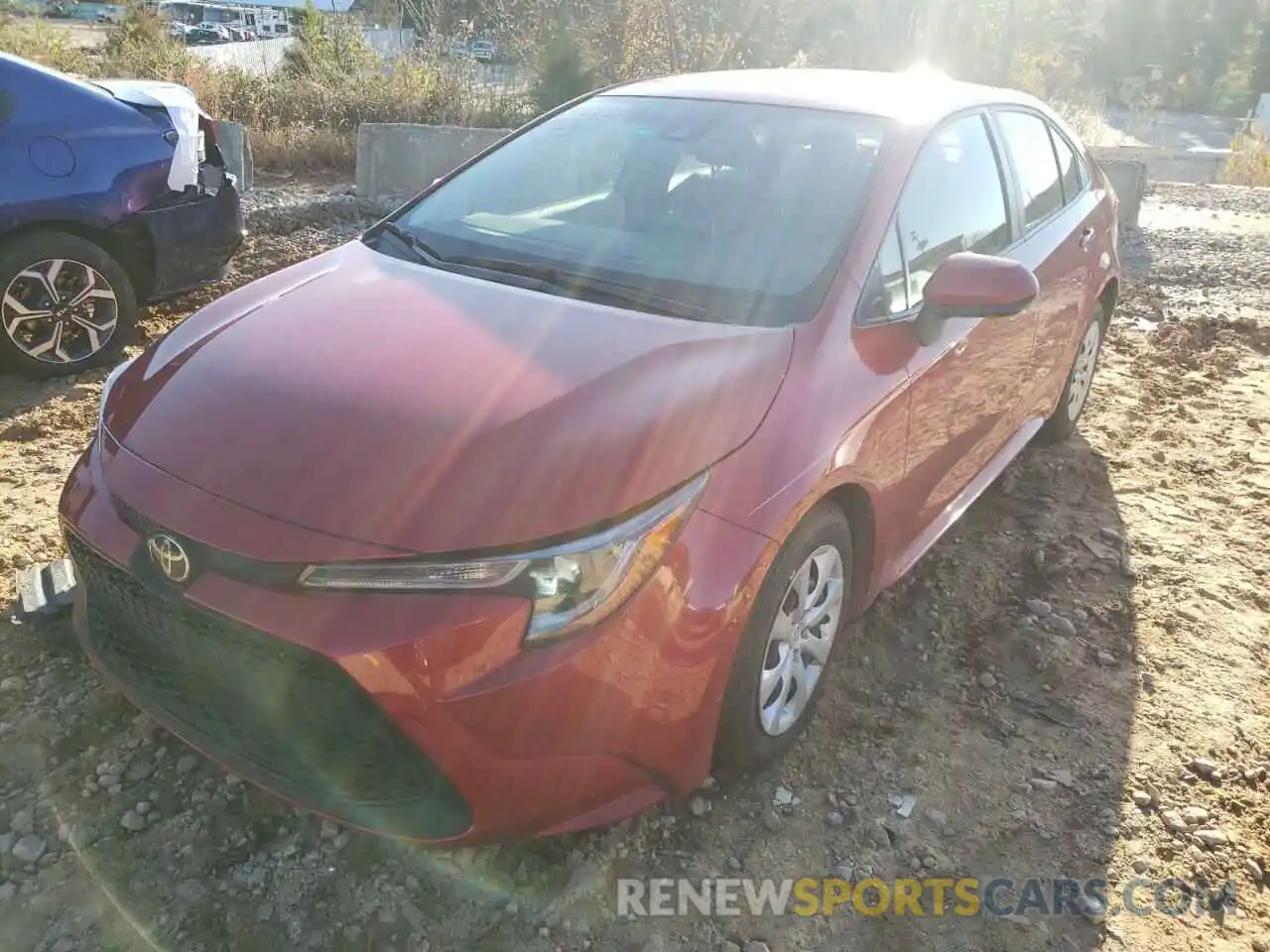 2 Photograph of a damaged car JTDEPRAE9LJ015255 TOYOTA COROLLA 2020