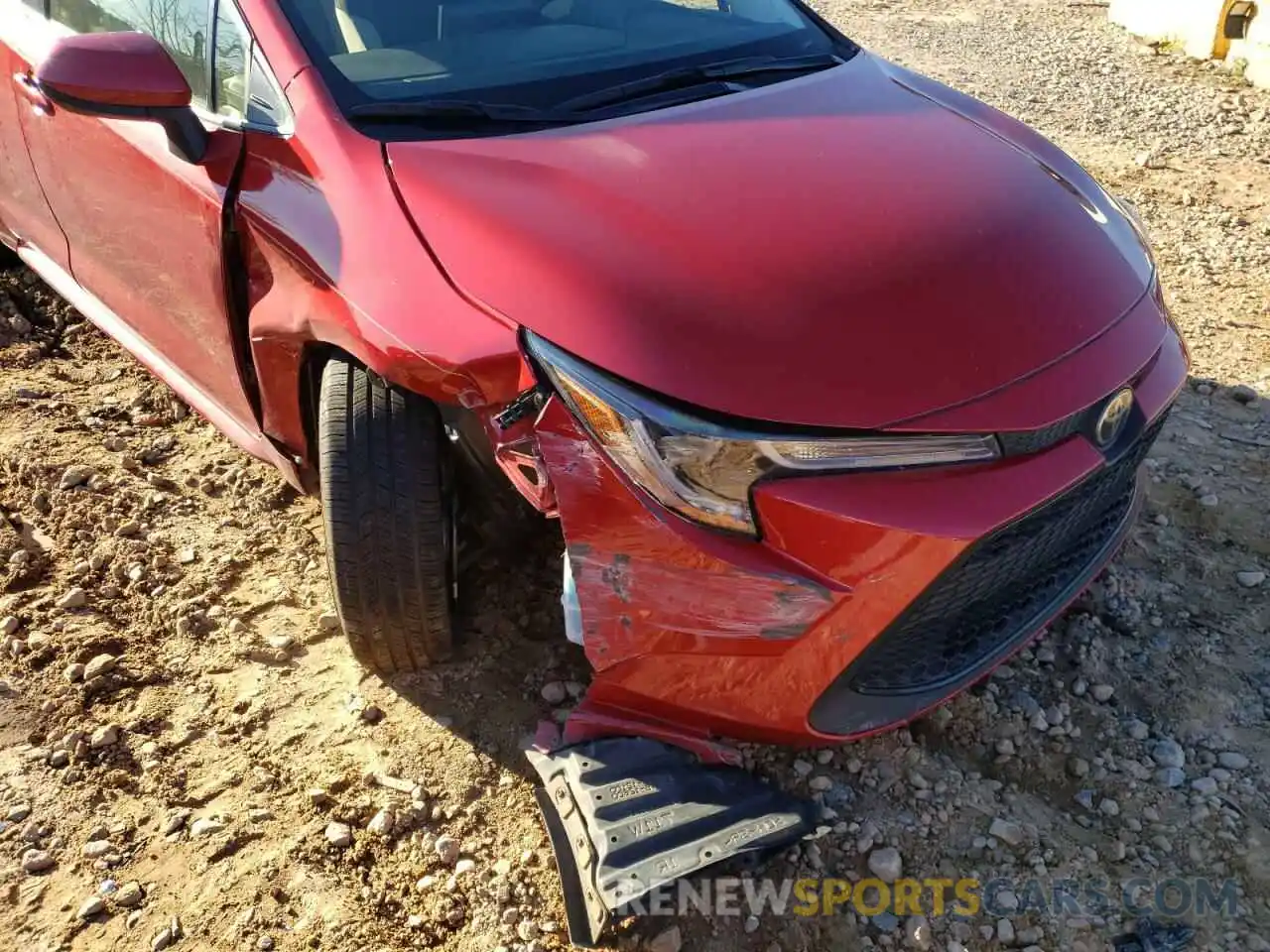 9 Photograph of a damaged car JTDEPRAE9LJ015255 TOYOTA COROLLA 2020