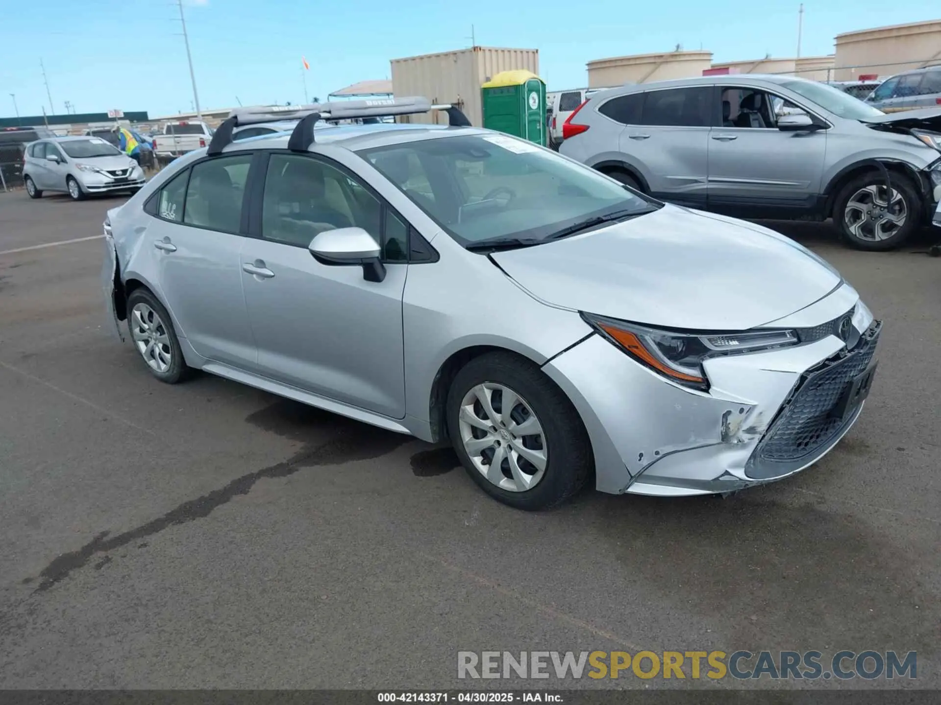 1 Photograph of a damaged car JTDEPRAE9LJ020777 TOYOTA COROLLA 2020