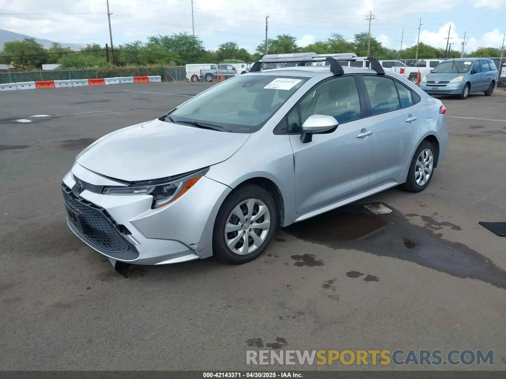 2 Photograph of a damaged car JTDEPRAE9LJ020777 TOYOTA COROLLA 2020
