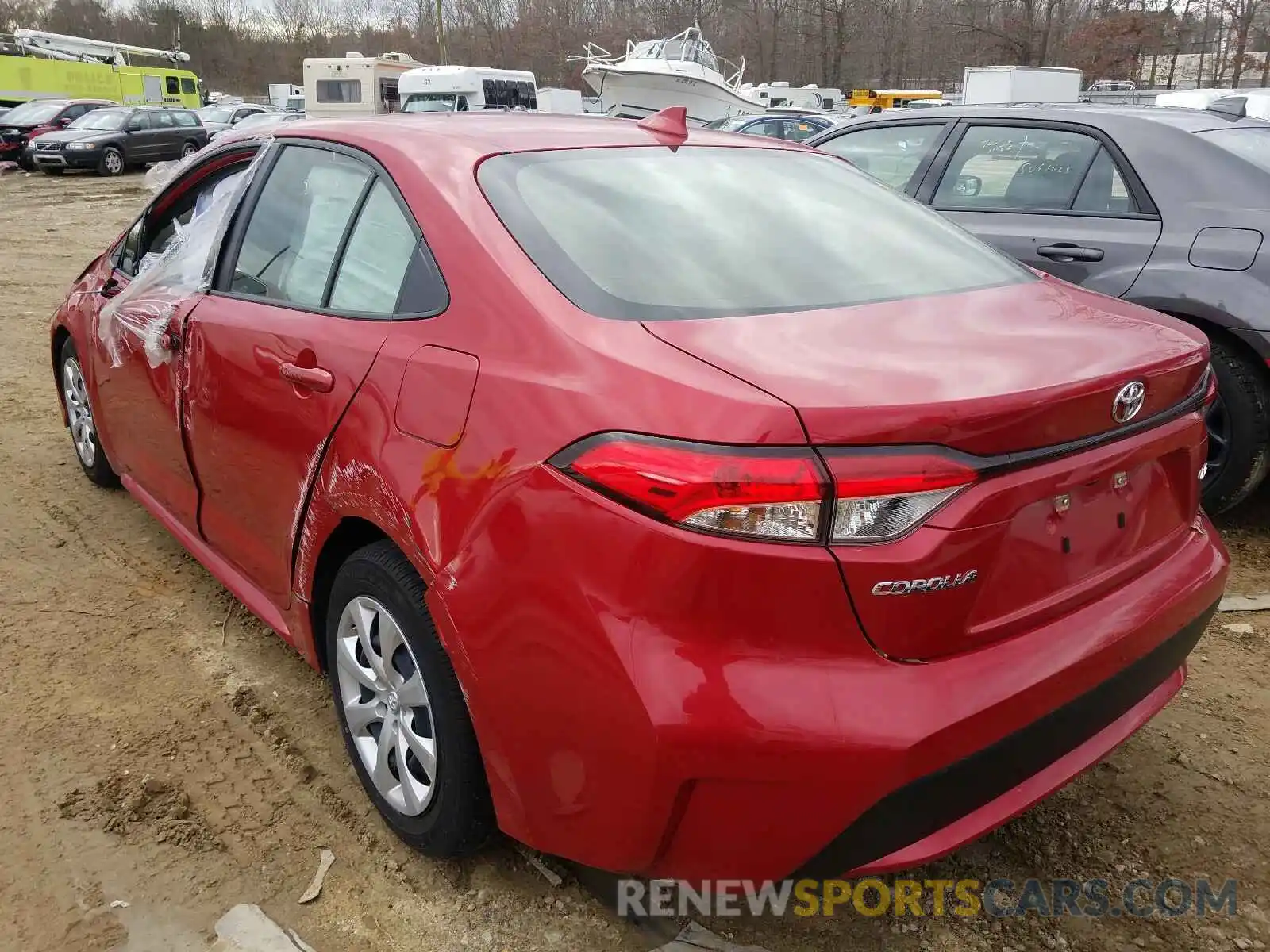 3 Photograph of a damaged car JTDEPRAE9LJ021895 TOYOTA COROLLA 2020