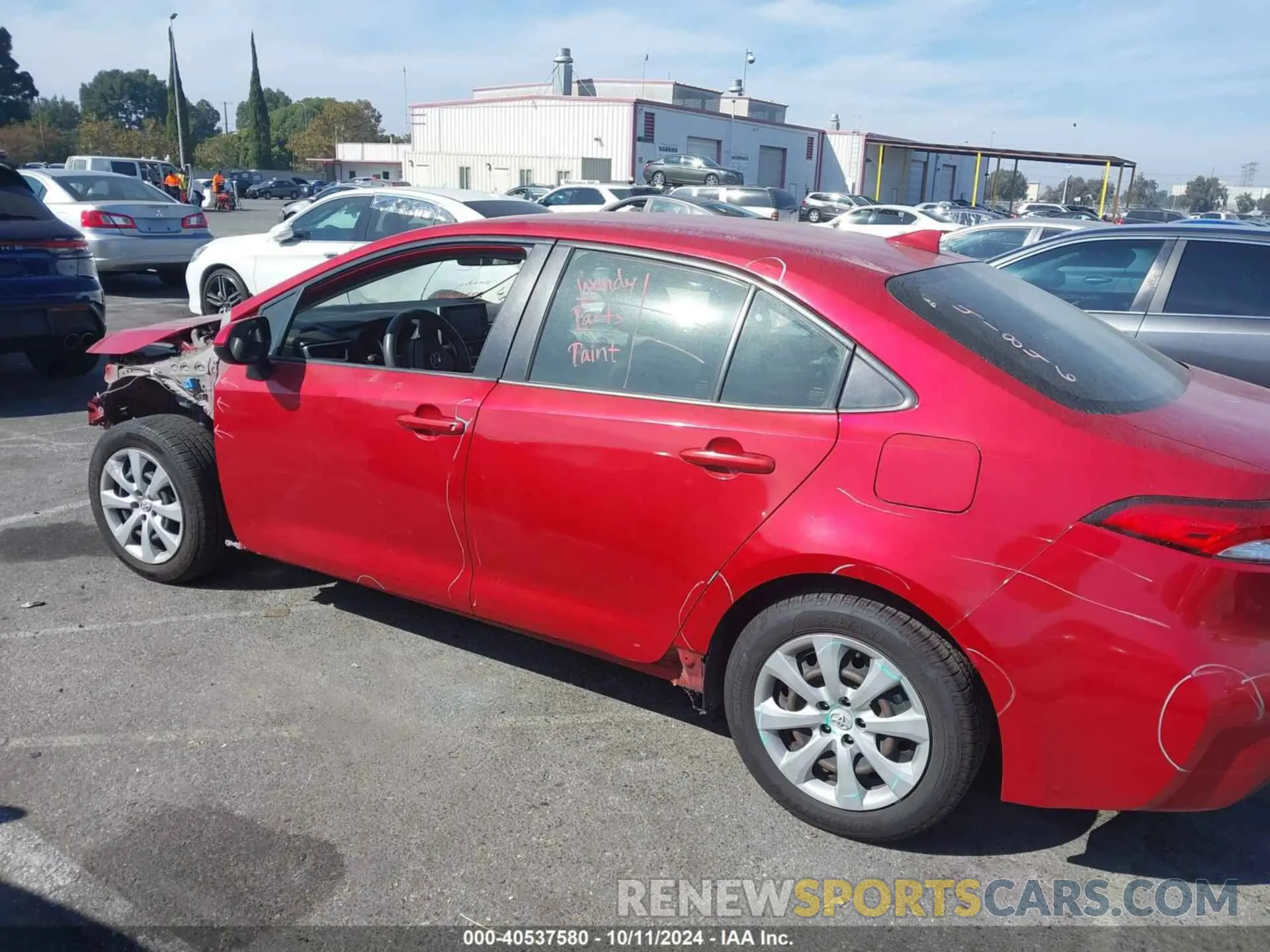 15 Photograph of a damaged car JTDEPRAE9LJ022870 TOYOTA COROLLA 2020