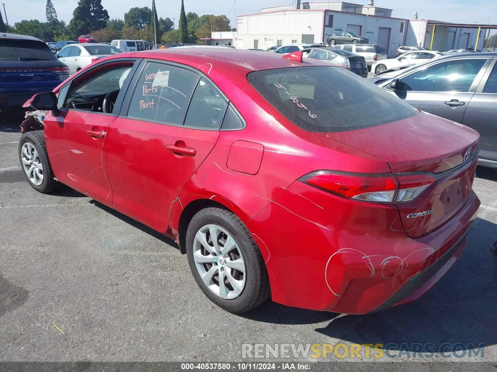 3 Photograph of a damaged car JTDEPRAE9LJ022870 TOYOTA COROLLA 2020