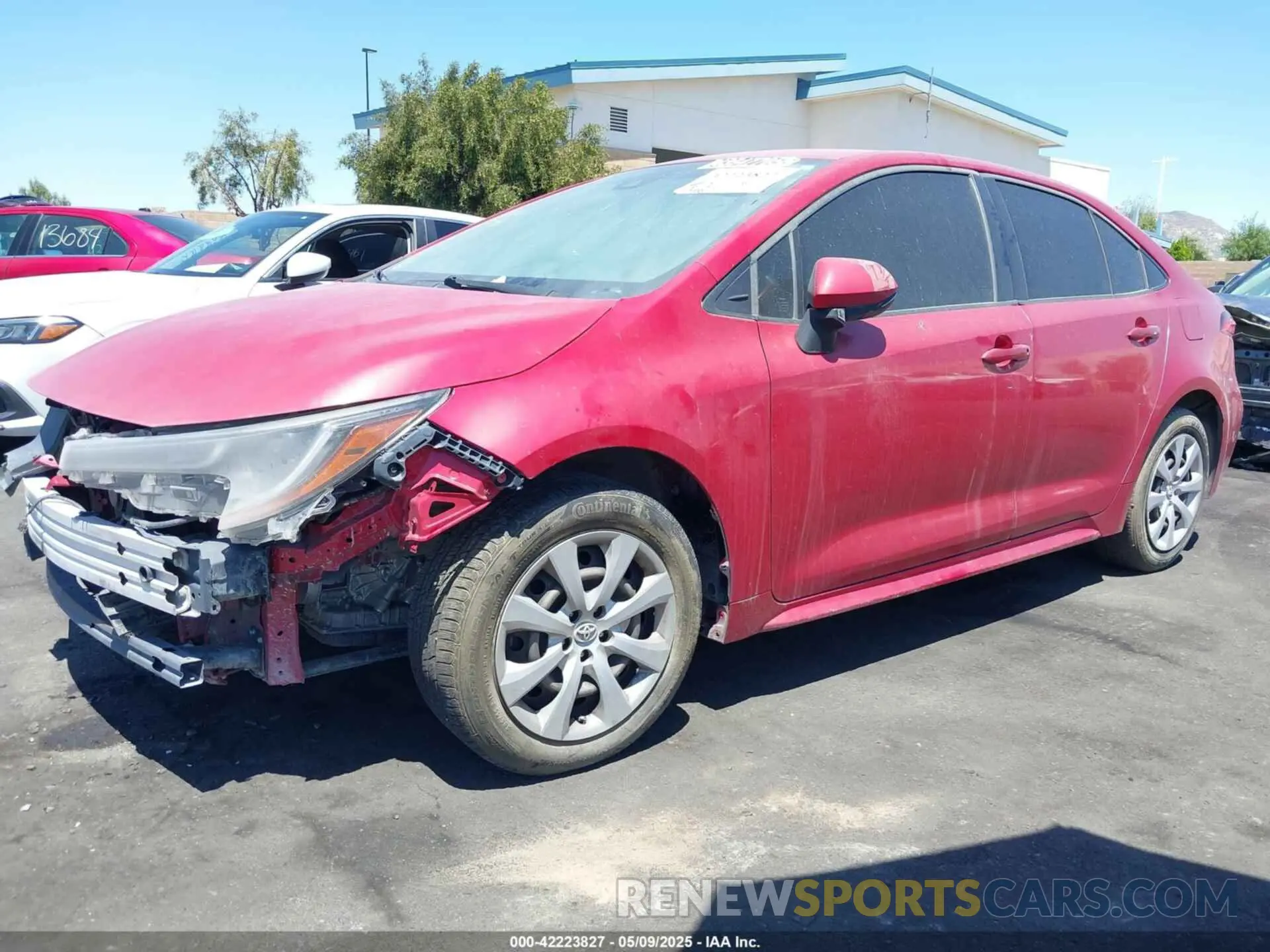 2 Photograph of a damaged car JTDEPRAE9LJ030001 TOYOTA COROLLA 2020