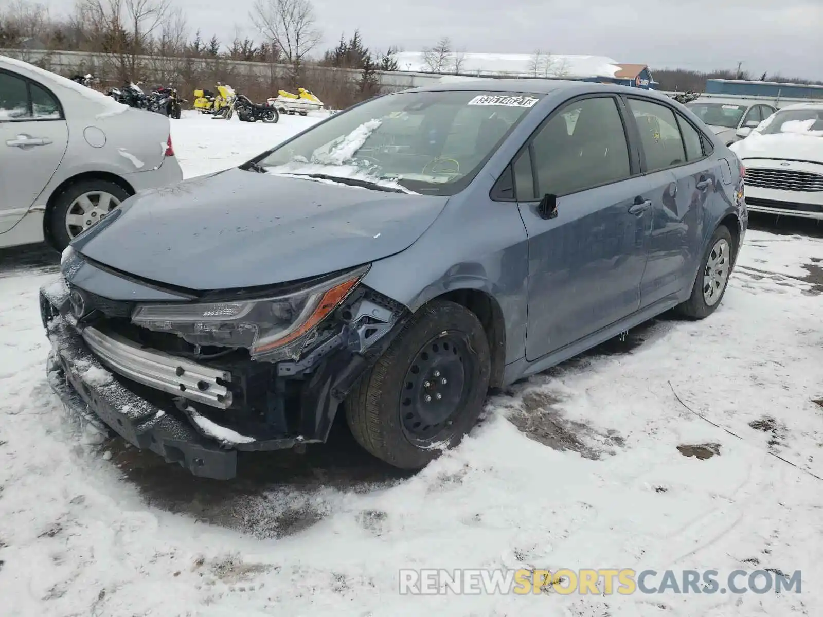 2 Photograph of a damaged car JTDEPRAE9LJ033285 TOYOTA COROLLA 2020