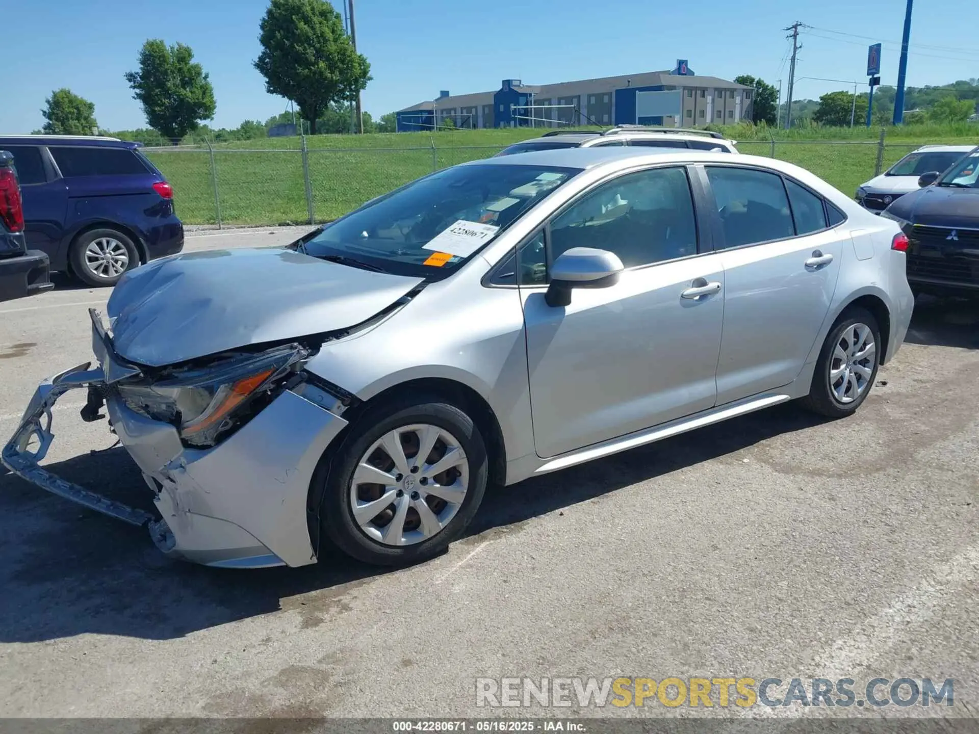 2 Photograph of a damaged car JTDEPRAE9LJ035389 TOYOTA COROLLA 2020