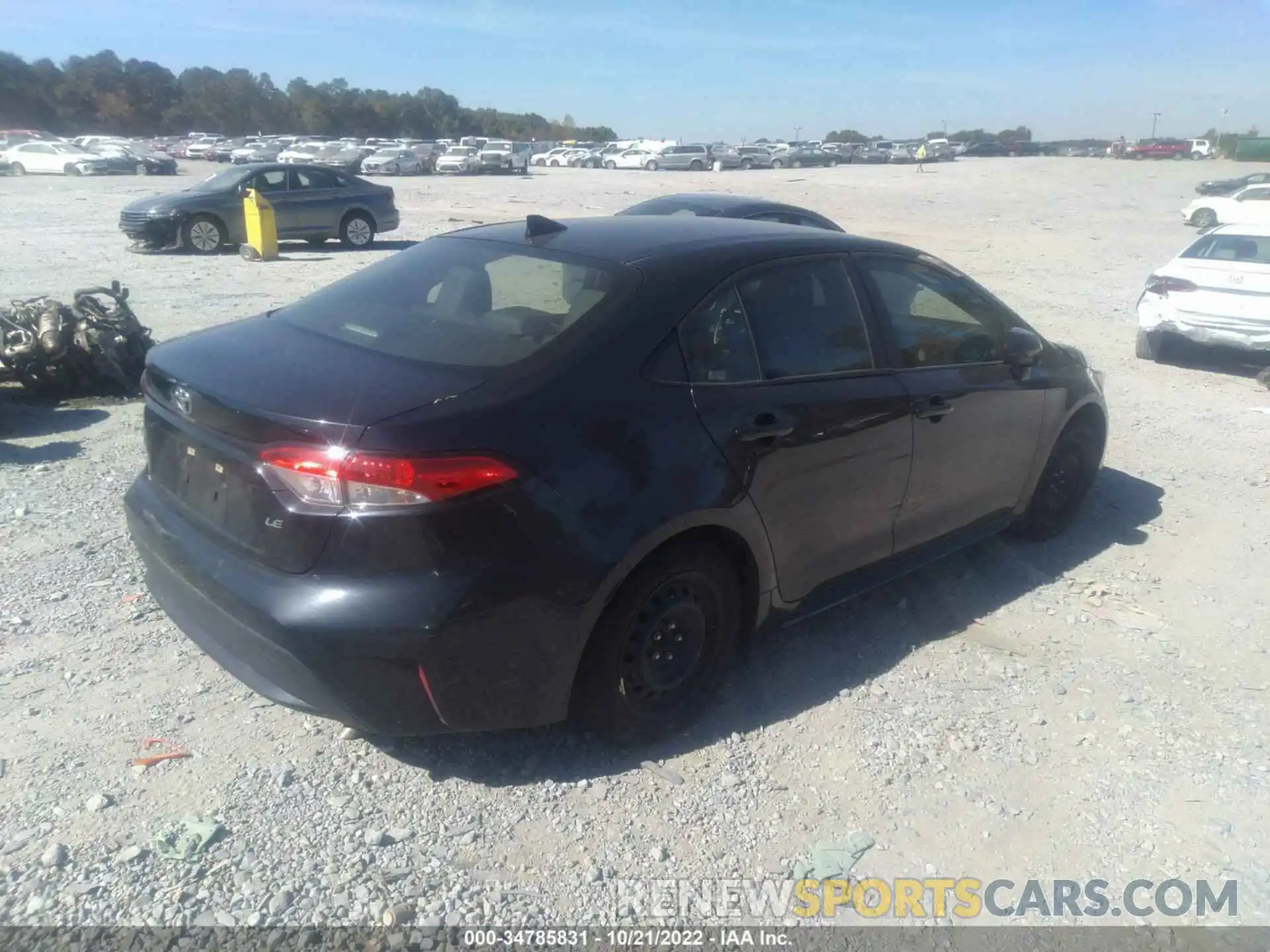 4 Photograph of a damaged car JTDEPRAE9LJ035635 TOYOTA COROLLA 2020